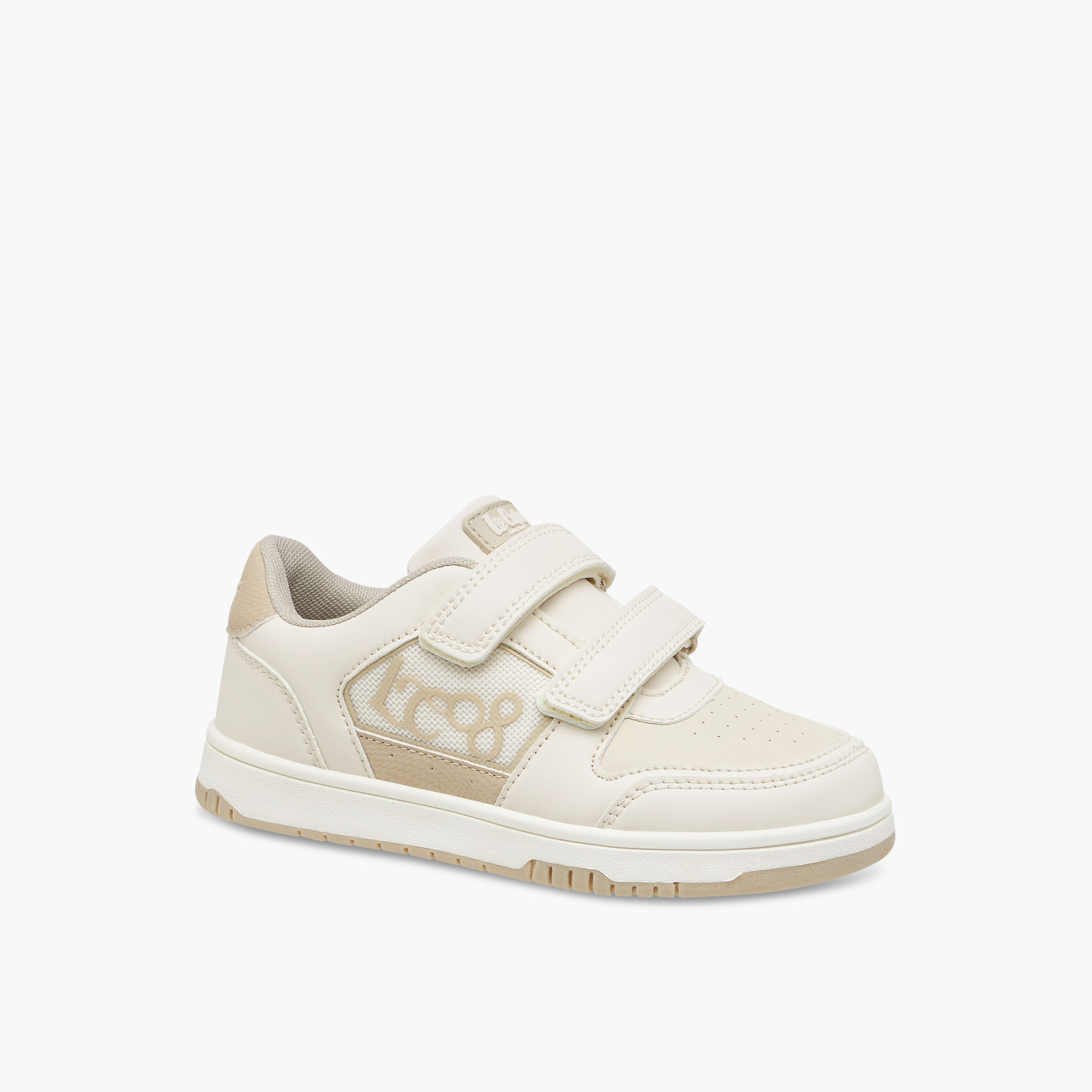 Lee Cooper Kids' Logo Applique Sneakers with Hook and Loop Closure-boys-shoes-sneakers-image-2