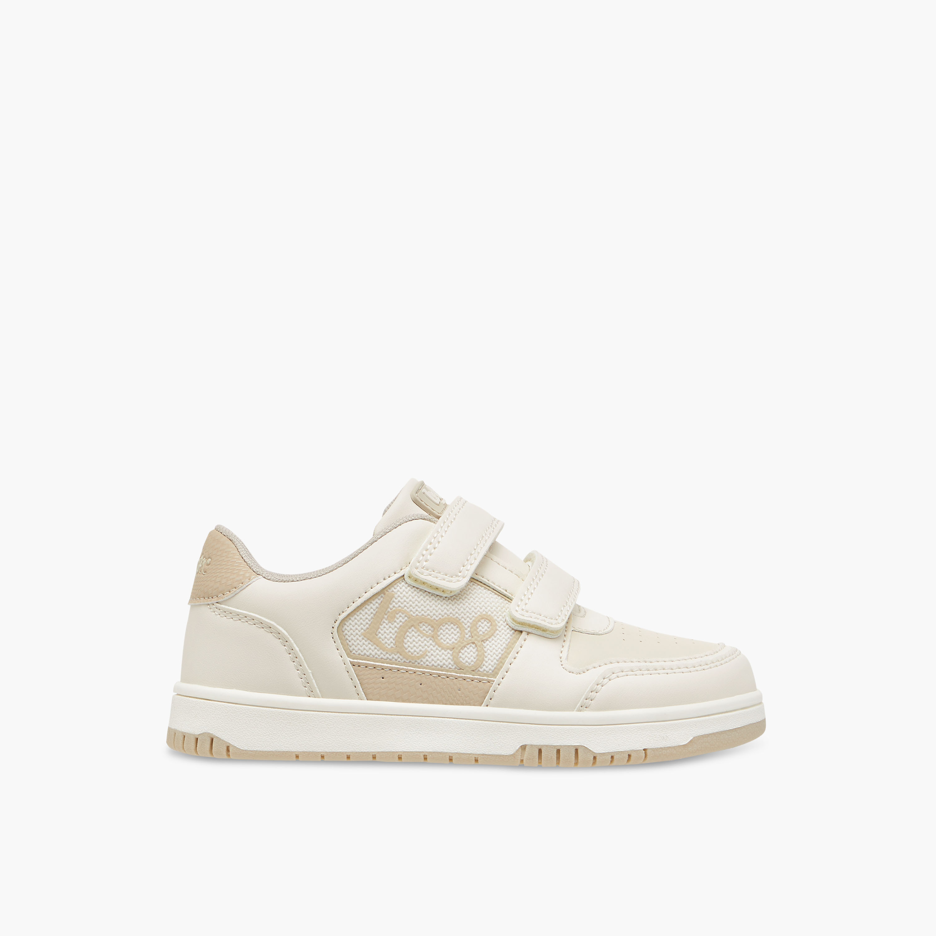 Lee Cooper Kids' Logo Applique Sneakers with Hook and Loop Closure-boys-shoes-sneakers-image-3