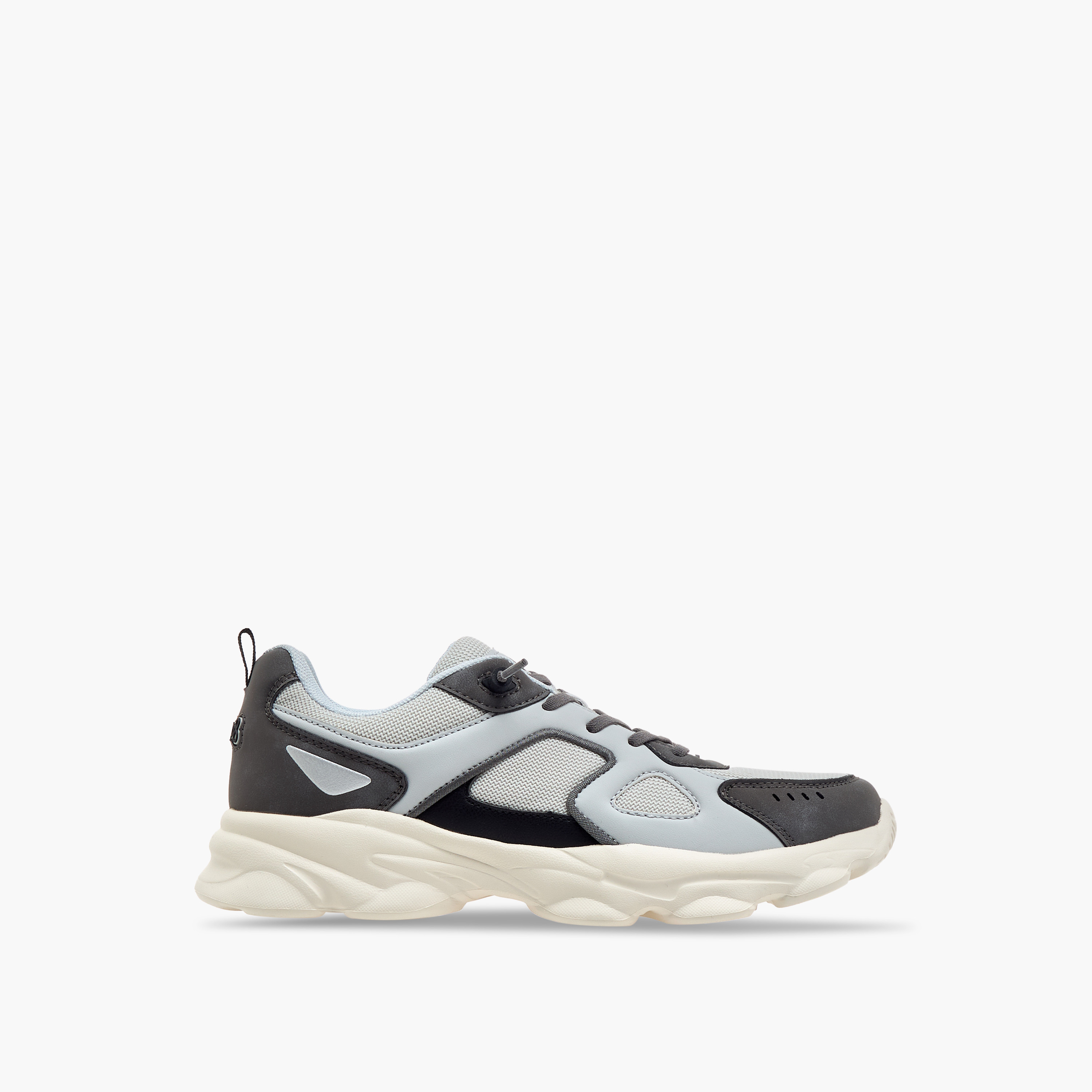 Lee Cooper Boy's Panelled Sneakers with Lace-Up Closure-boys-shoes-sneakers-image-3
