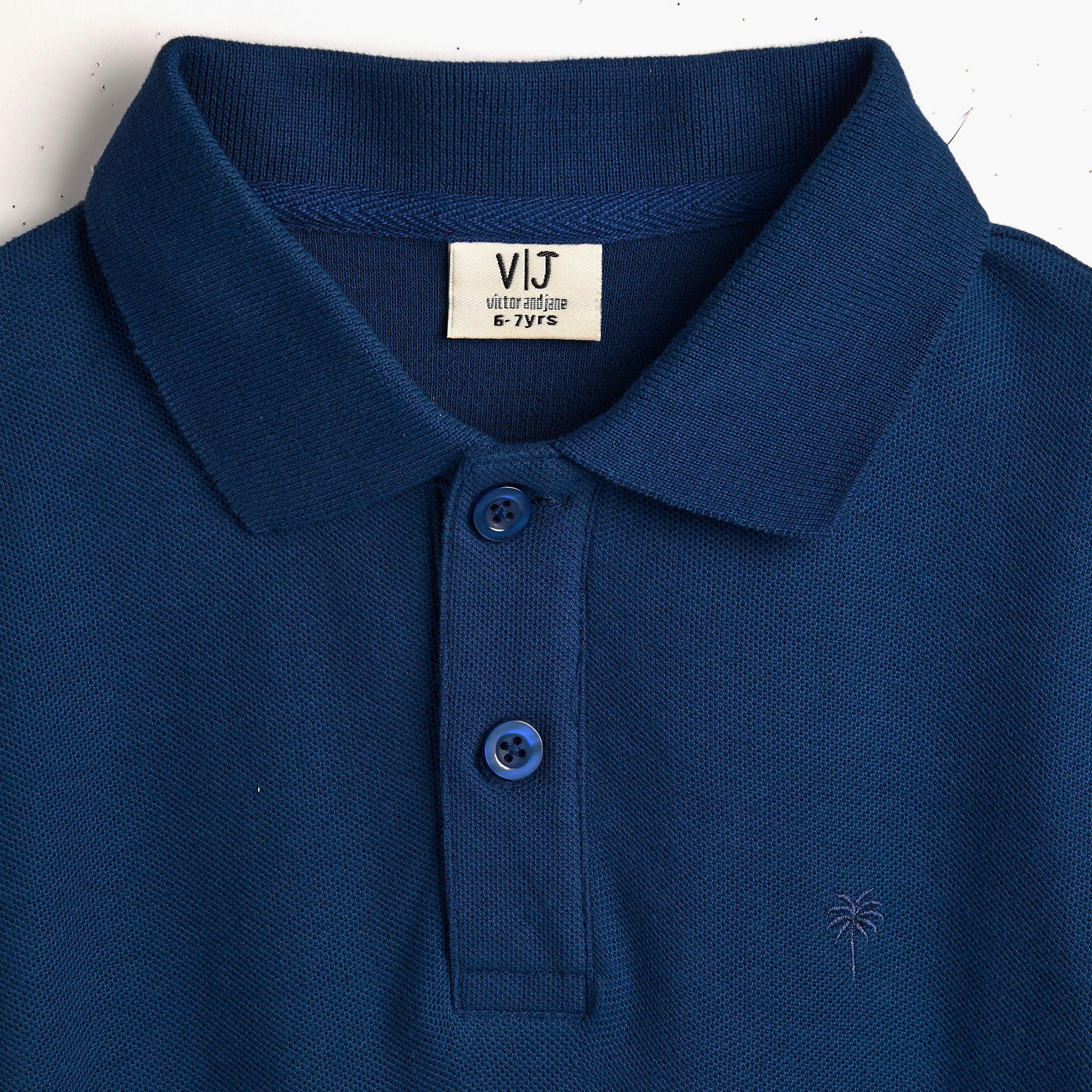 Victor and Jane Solid Short Sleeves Polo T-Shirt-boys-clothing-tshirtsandpolos-image-4
