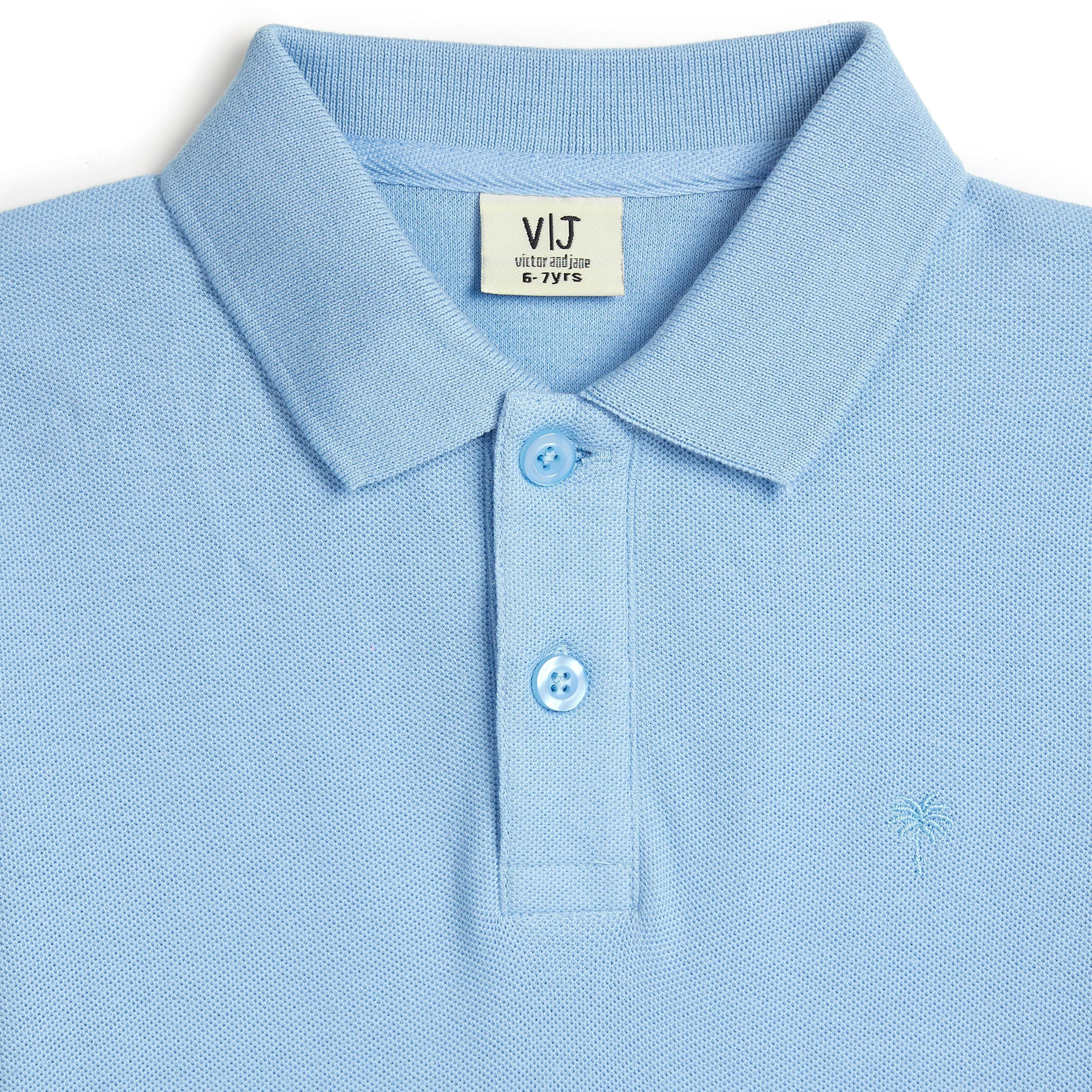Victor and Jane Solid Short Sleeves Polo T-Shirt-boys-clothing-tshirtsandpolos-image-4