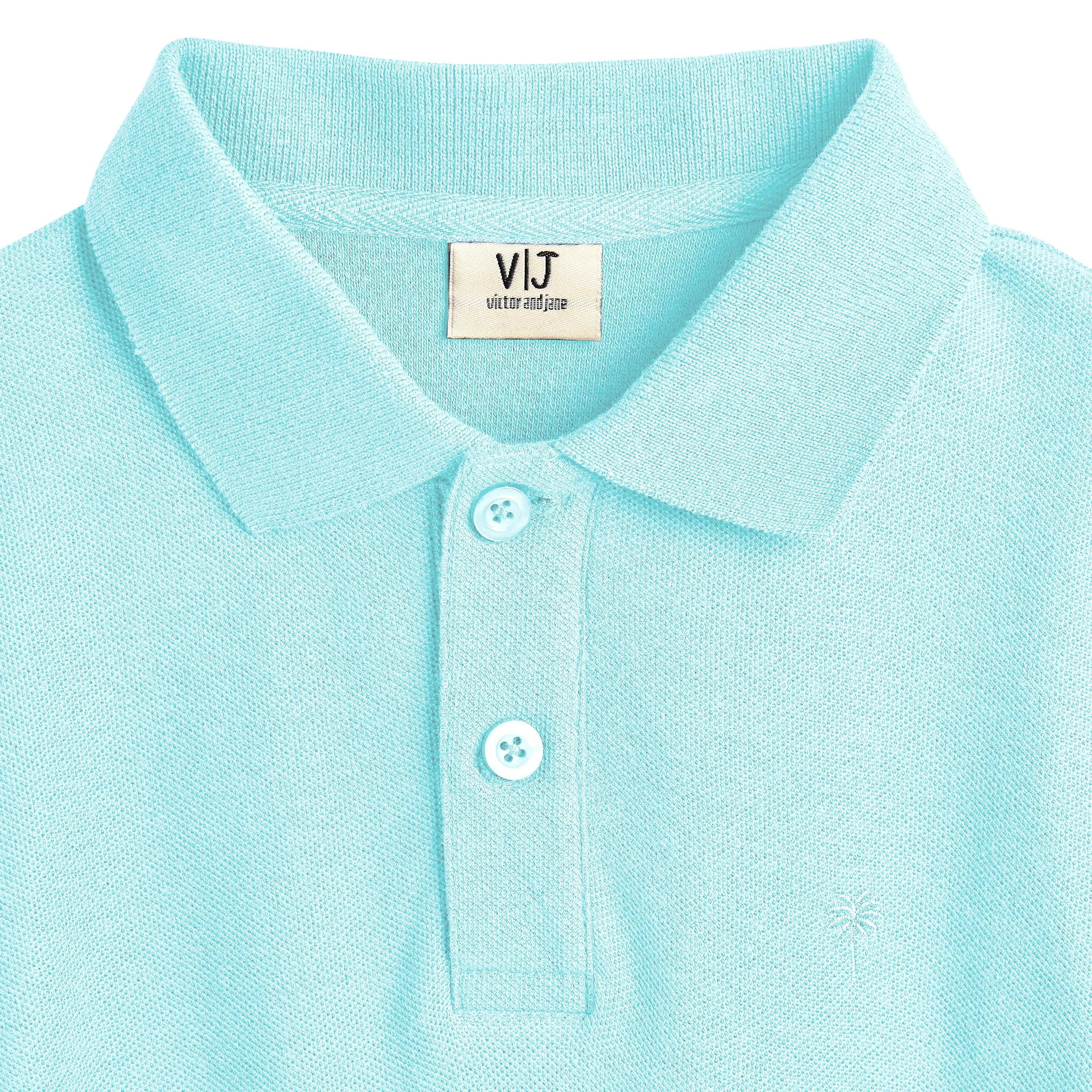 تي شيرت بولو سادة بأكمام قصيرة من فيكتور اند جين-boys-clothing-tshirtsandpolos-image-4