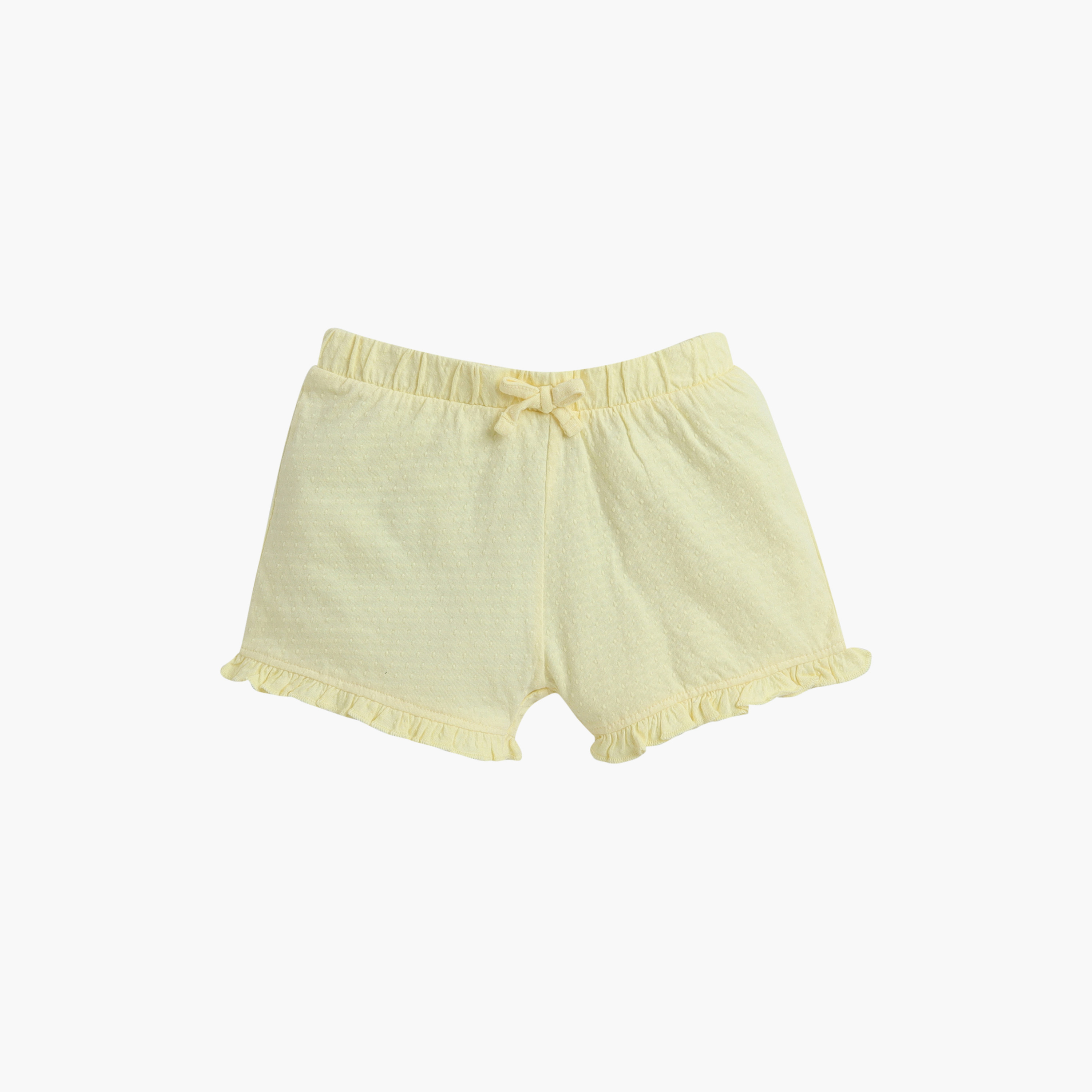 طقم من قطعتين شورتات سادة بنمط الجاكار من فيكتور اند جين-girls-clothing-bottoms-shorts-image-3