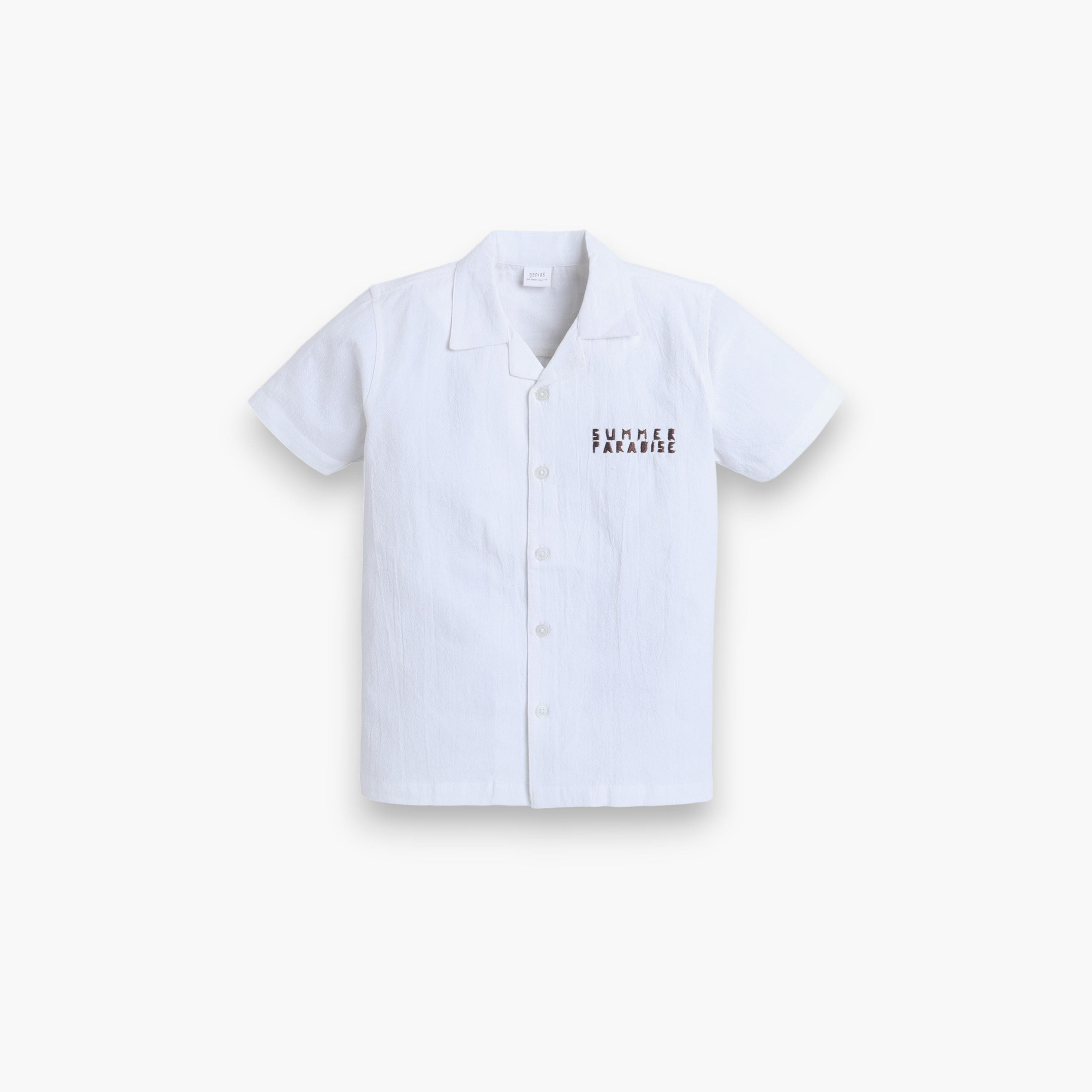 Victor and Jane 2-Piece Printed Short Sleeves Shirt with Shorts-boys-clothing-setsandcoords-image-3