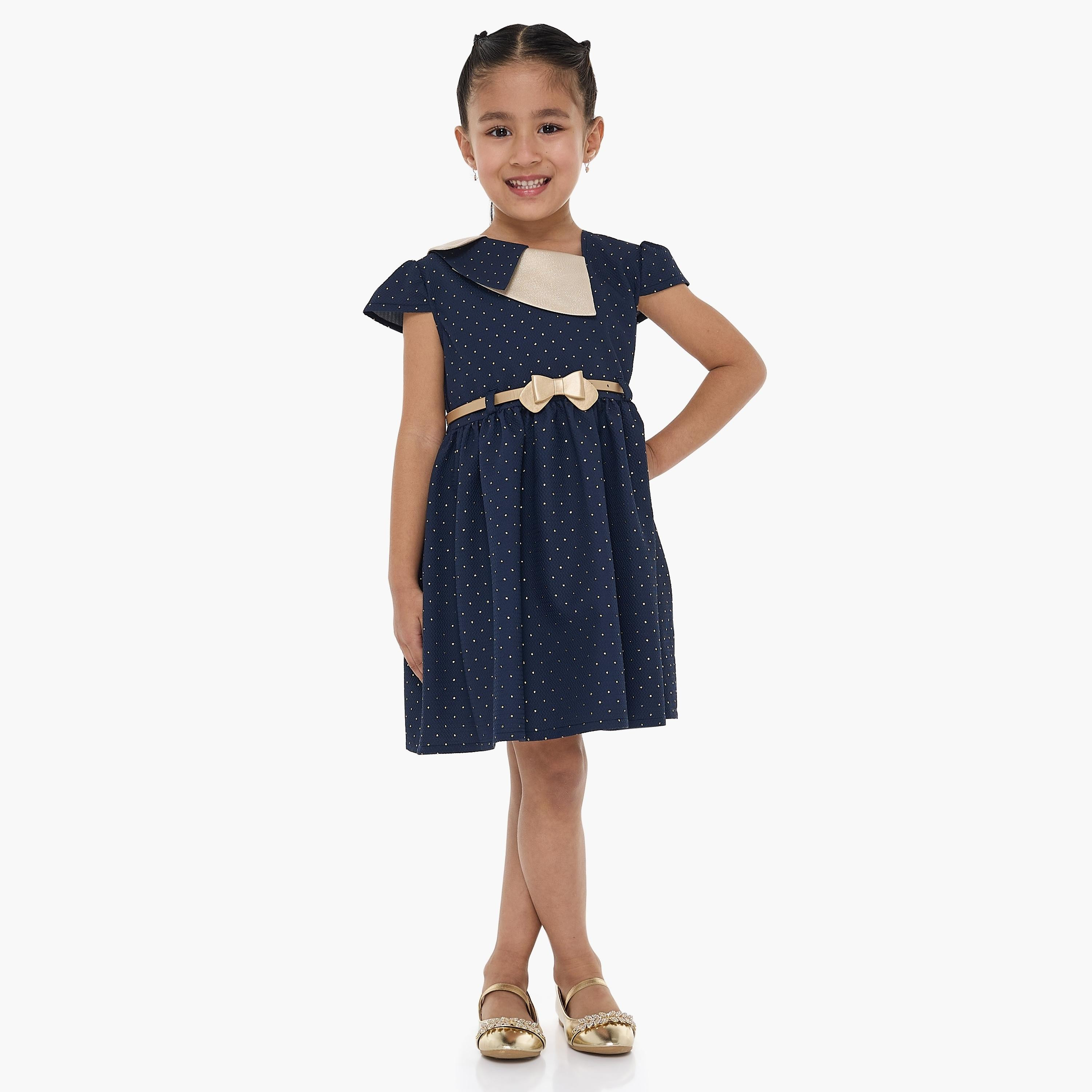 Victor and Jane Printed Cap Sleeves Dress-girls-clothing-dressesandjumpsuits-image-1