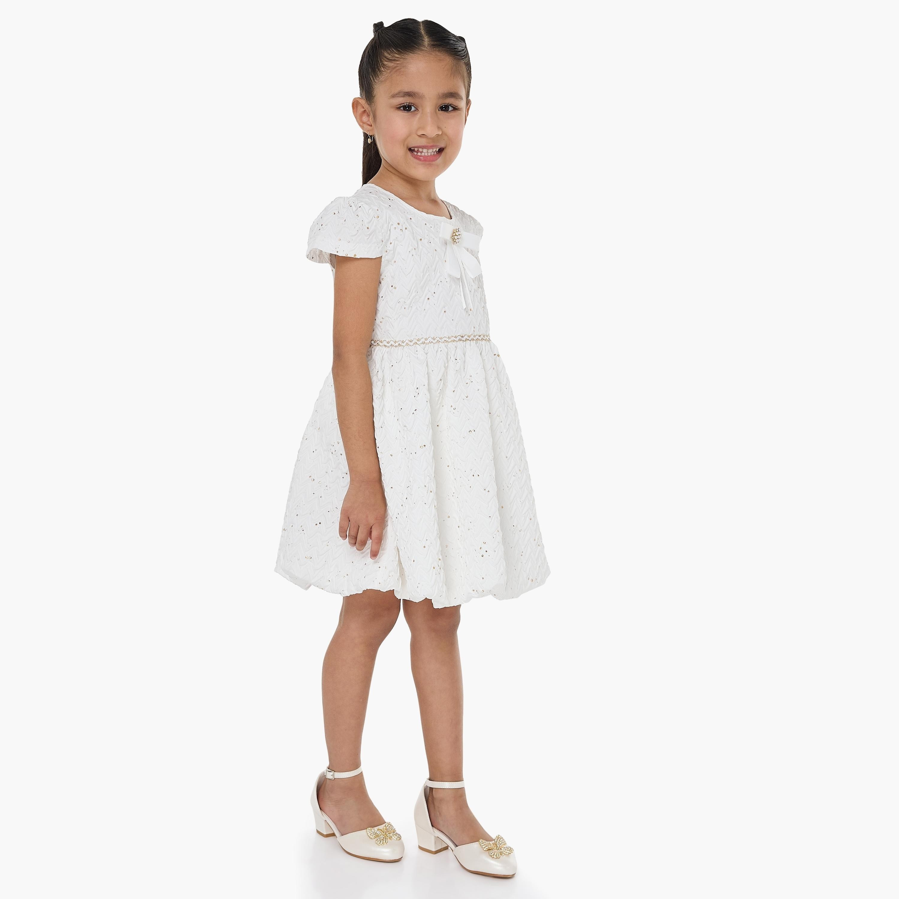 Victor and Jane Embellished Cap Sleeves Dress-girls-clothing-dressesandjumpsuits-image-3