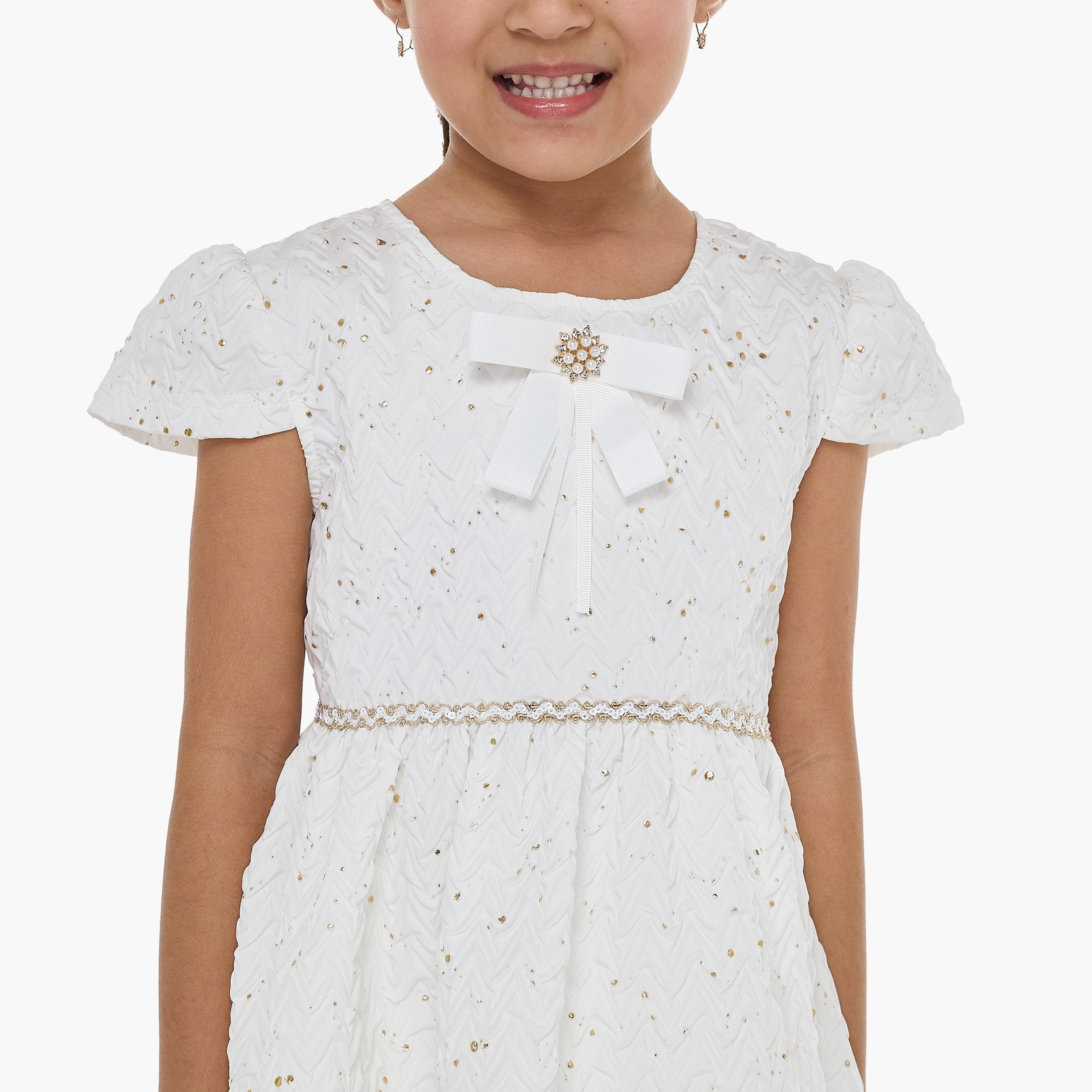 فستان مزين بأكمام كاب من فيكتور اند جين-girls-clothing-dressesandjumpsuits-image-5