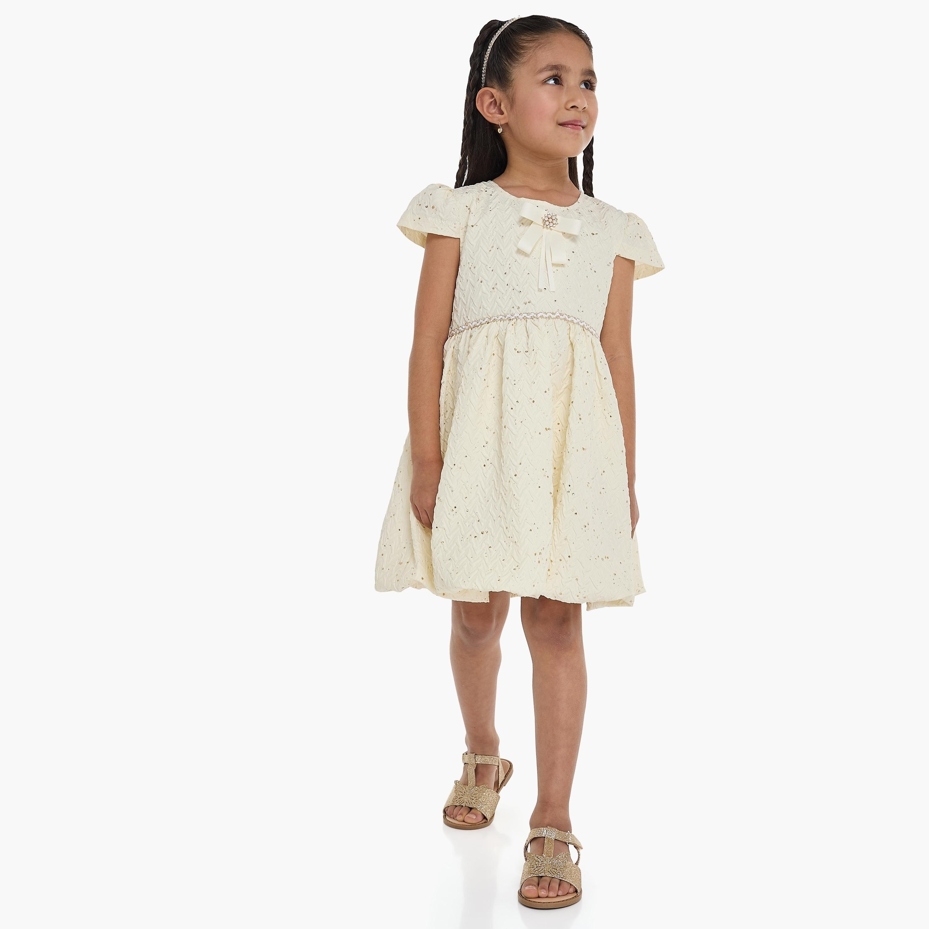 Victor and Jane Embellished Cap Sleeves Dress-girls-clothing-dressesandjumpsuits-image-1