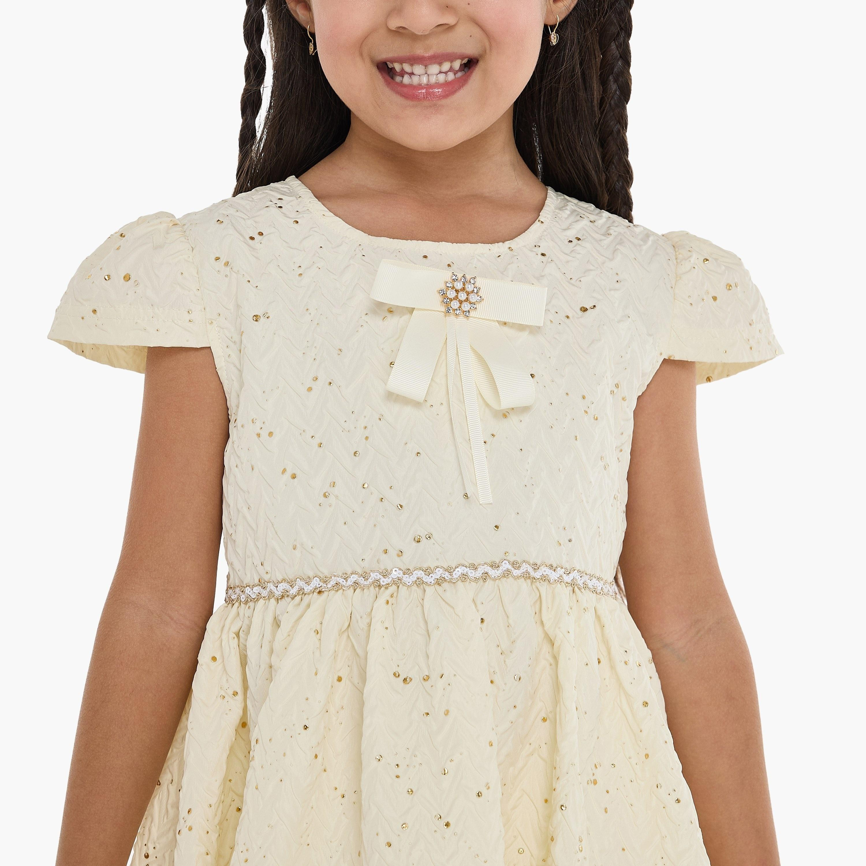 Victor and Jane Embellished Cap Sleeves Dress-girls-clothing-dressesandjumpsuits-image-5