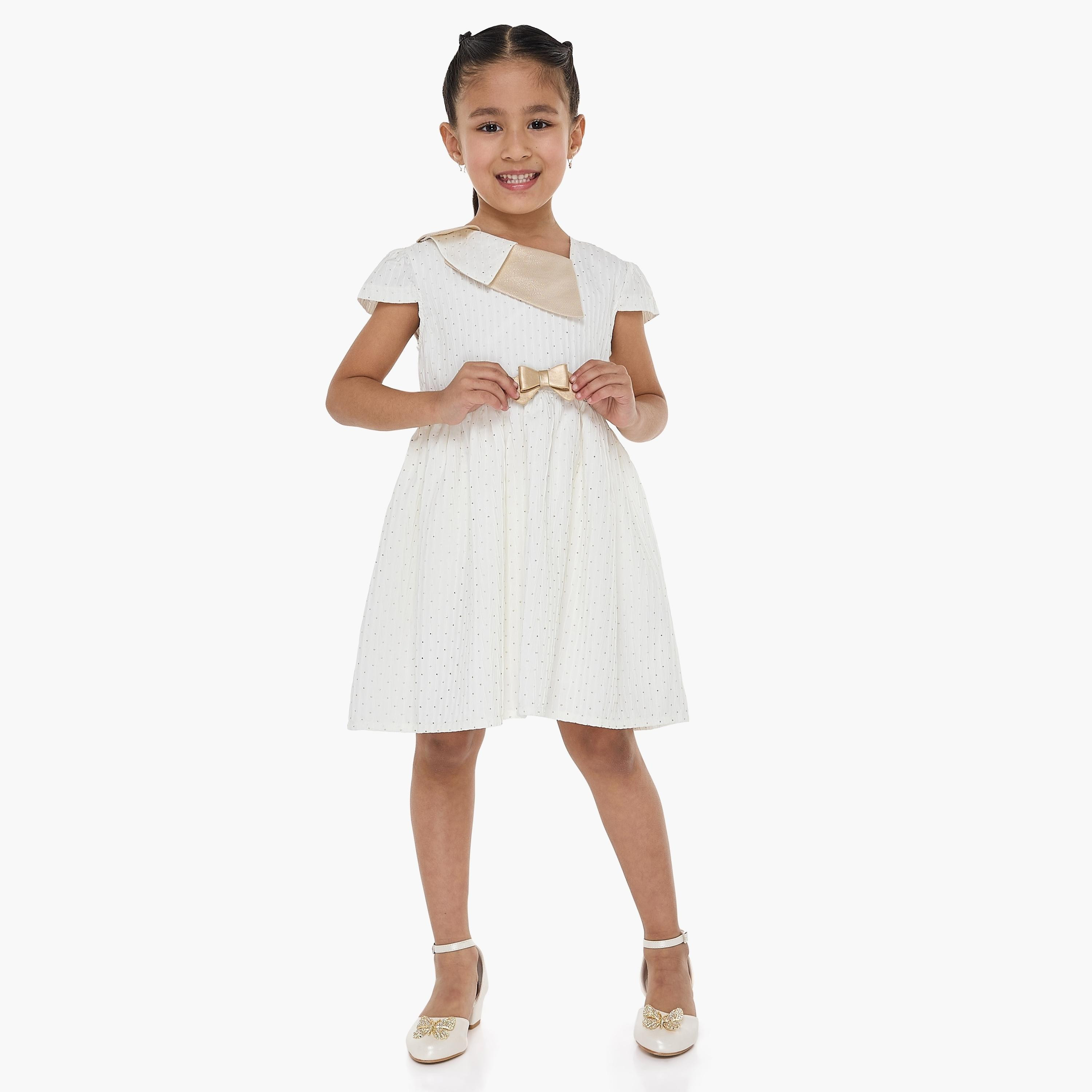 فستان بطبعات وأكمام كاب من فيكتور اند جين-girls-clothing-dressesandjumpsuits-image-1