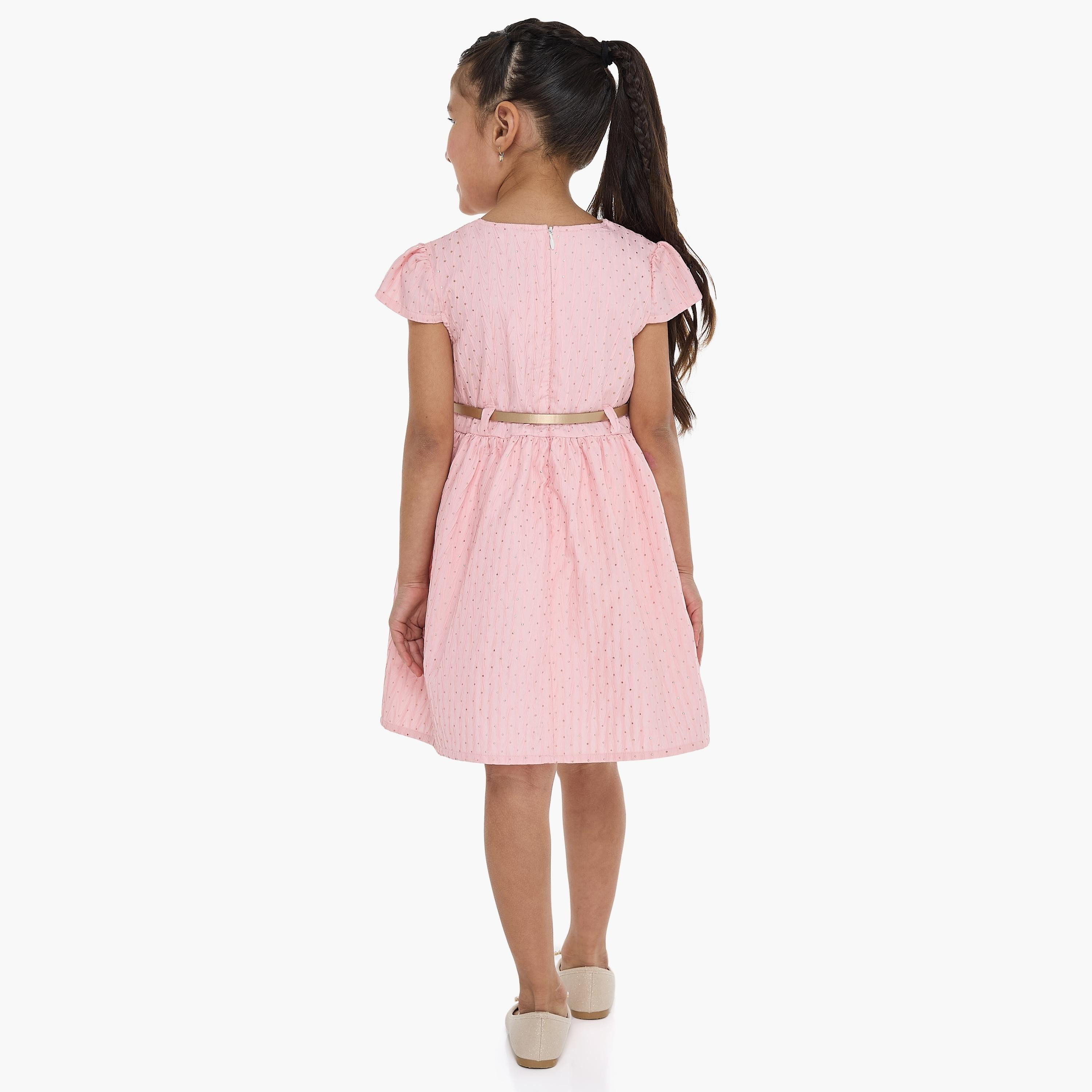 فستان بطبعات وأكمام كاب من فيكتور اند جين-girls-clothing-dressesandjumpsuits-image-4