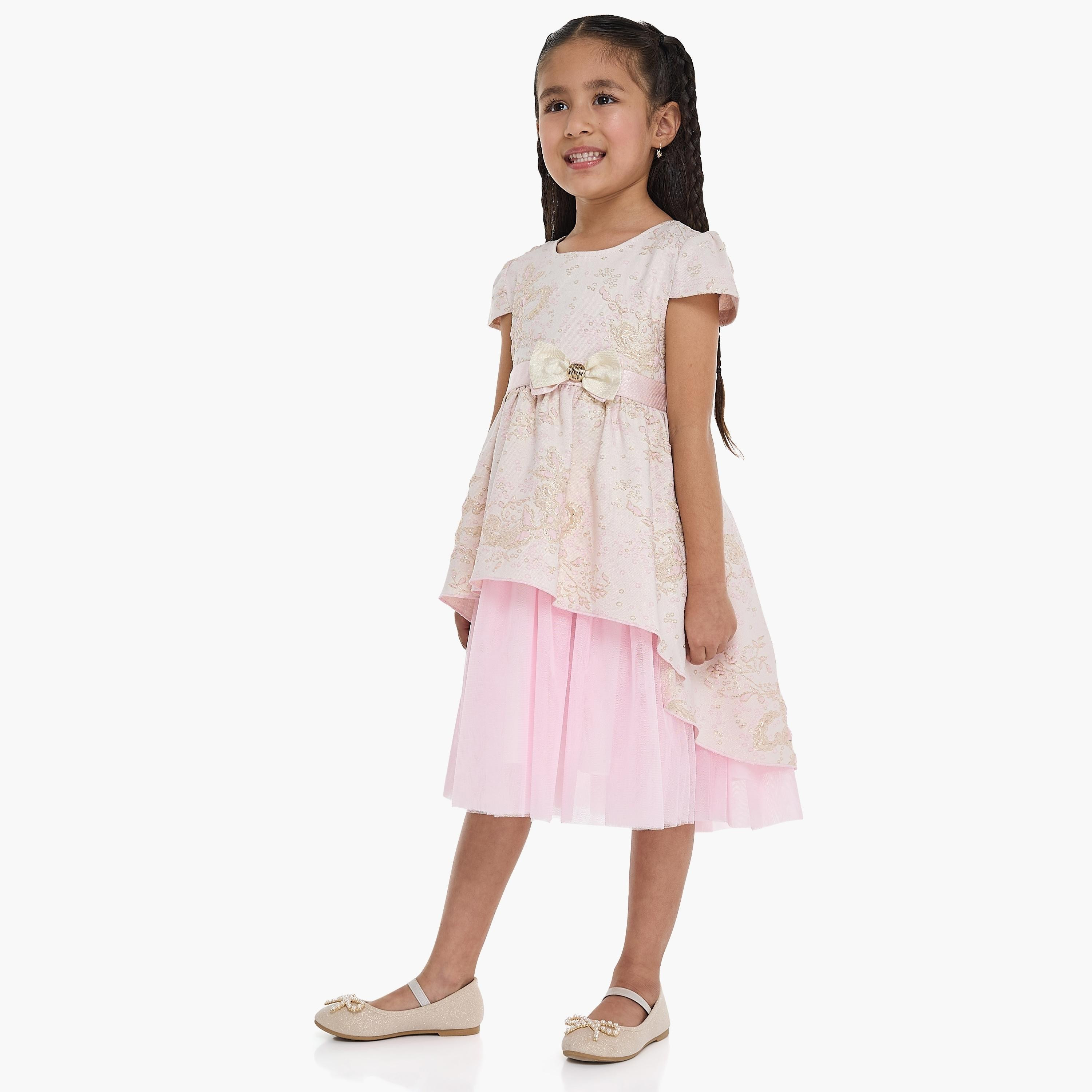 Victor and Jane Embroidered Cap Sleeves Dress-girls-clothing-dressesandjumpsuits-image-3