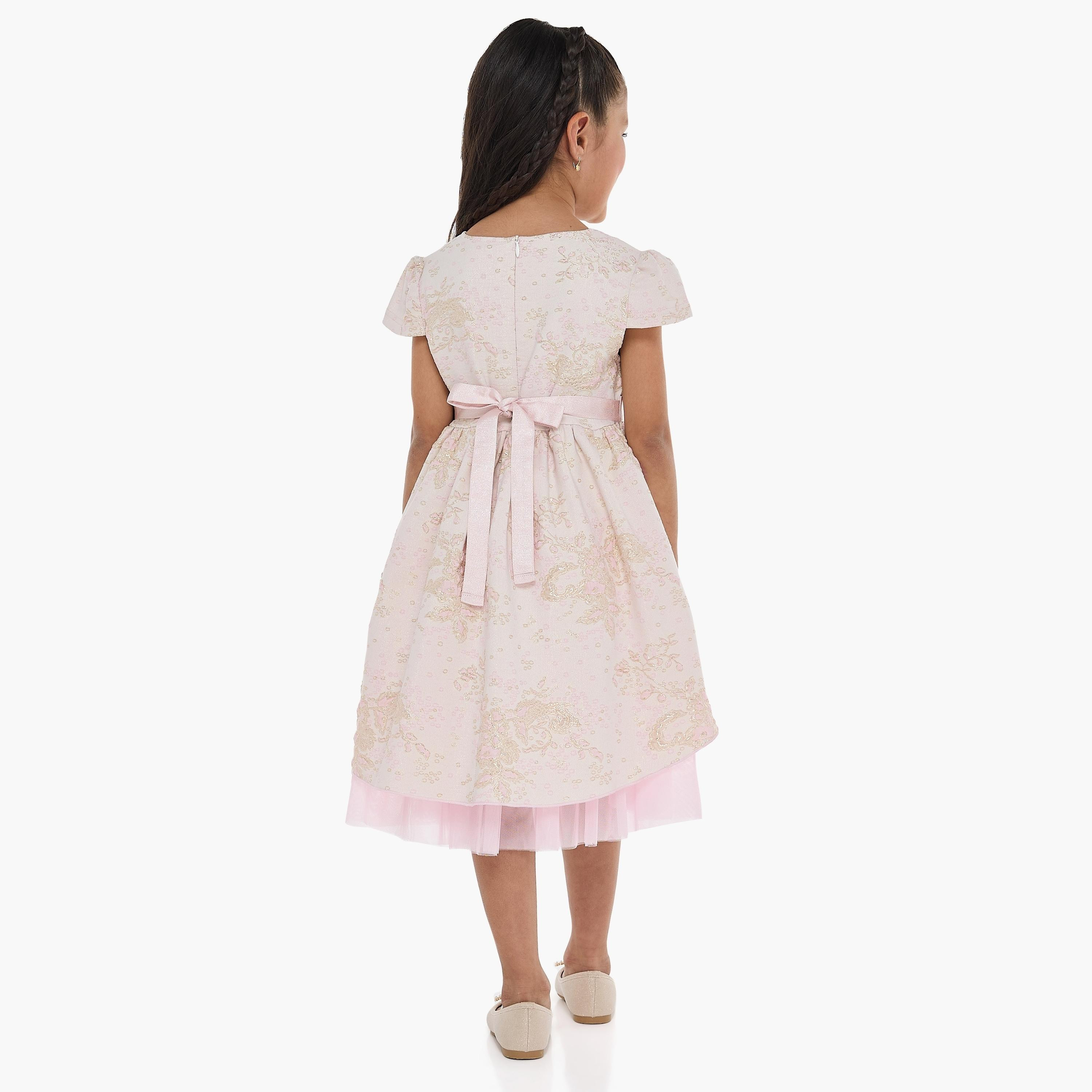 Victor and Jane Embroidered Cap Sleeves Dress-girls-clothing-dressesandjumpsuits-image-4