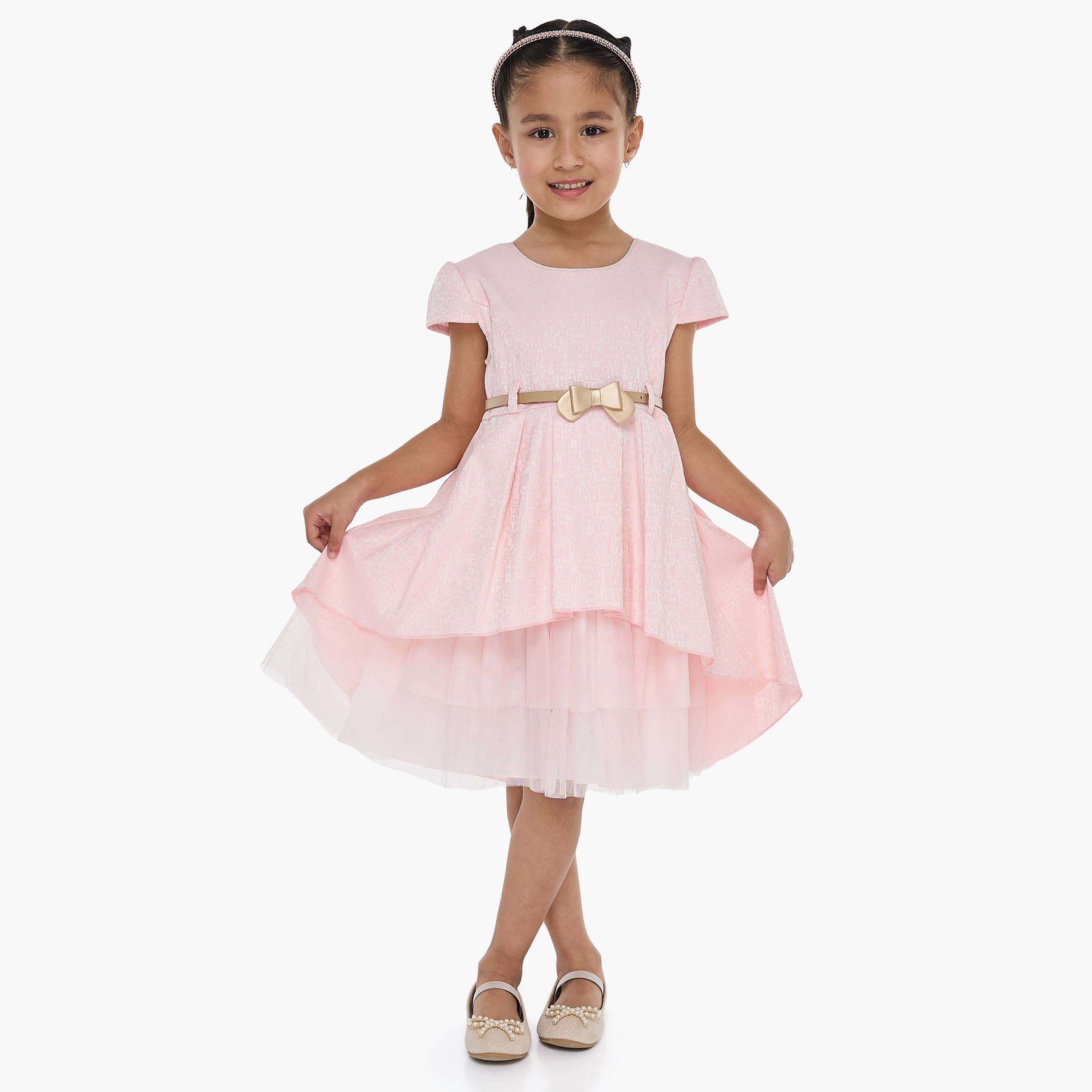 Victor and Jane Printed Cap Sleeves Dress-girls-clothing-dressesandjumpsuits-image-2