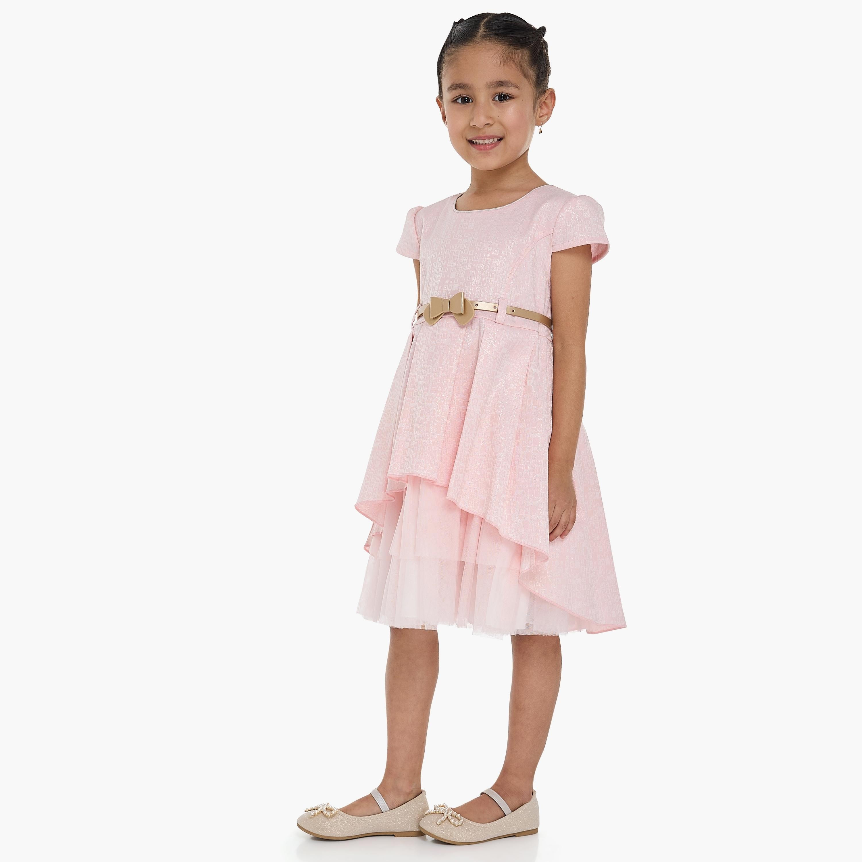Victor and Jane Printed Cap Sleeves Dress-girls-clothing-dressesandjumpsuits-image-3