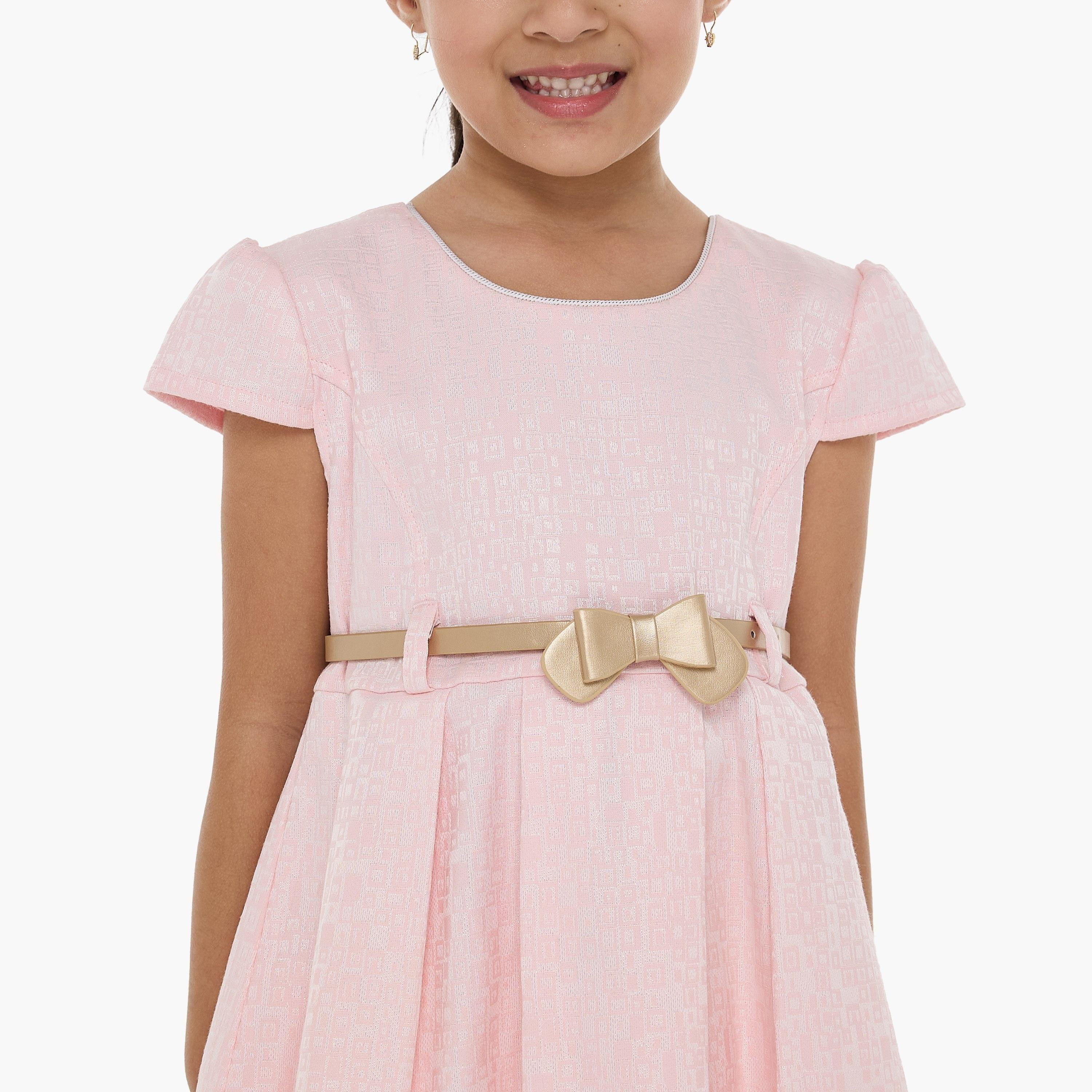 فستان بطبعات وأكمام كاب من فيكتور اند جين-girls-clothing-dressesandjumpsuits-image-4