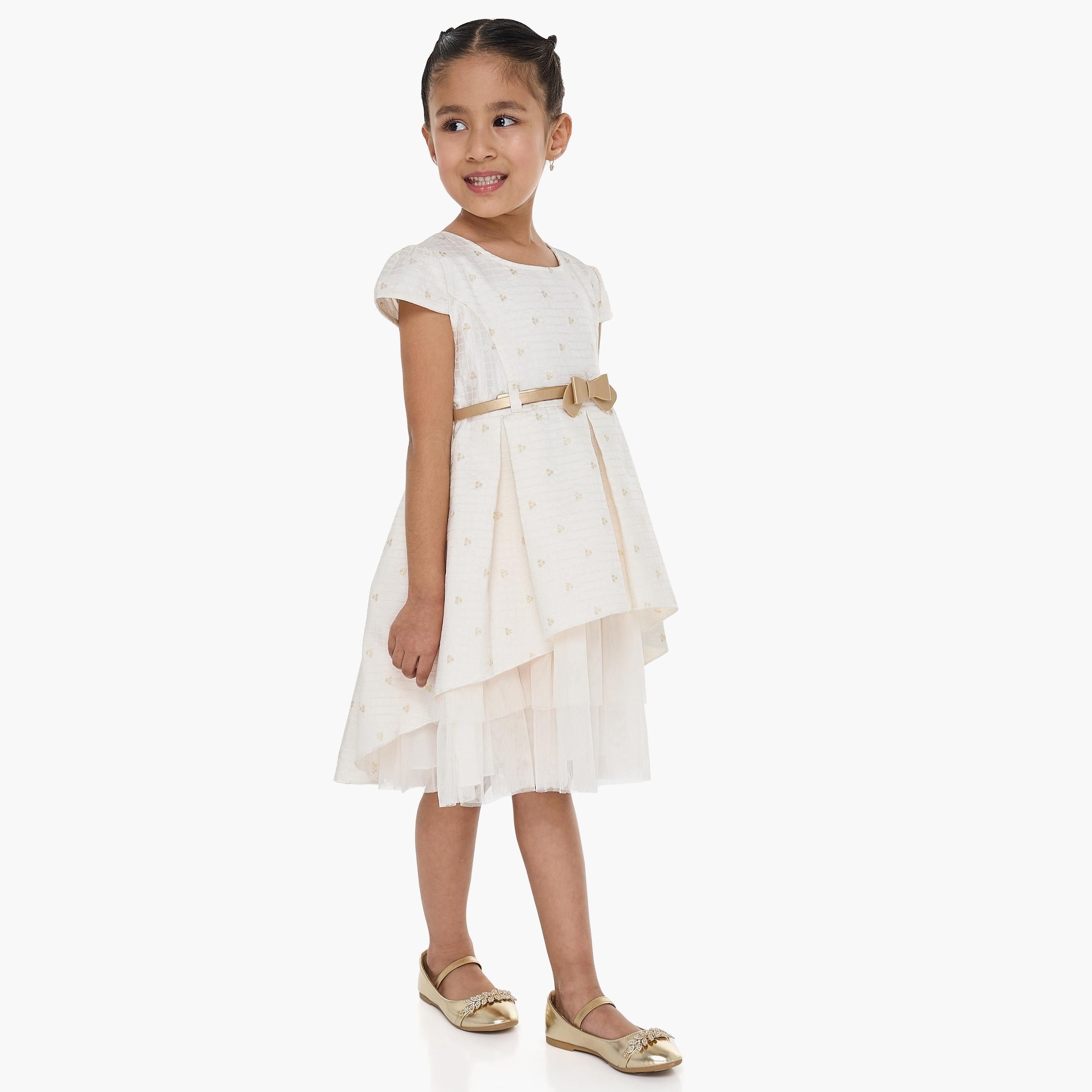 فستان بأكمام كاب مزين من فيكتور اند جين-girls-clothing-dressesandjumpsuits-image-3