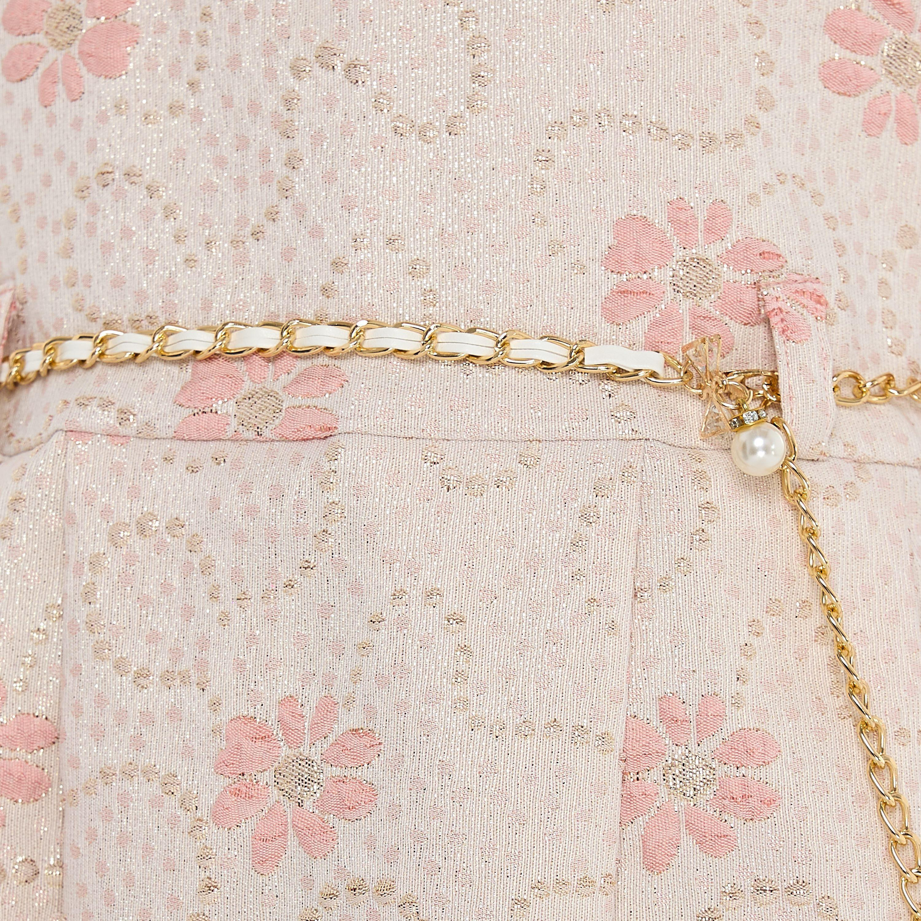 Victor and Jane Floral Printed Cap Sleeves Dress-girls-clothing-dressesandjumpsuits-image-6