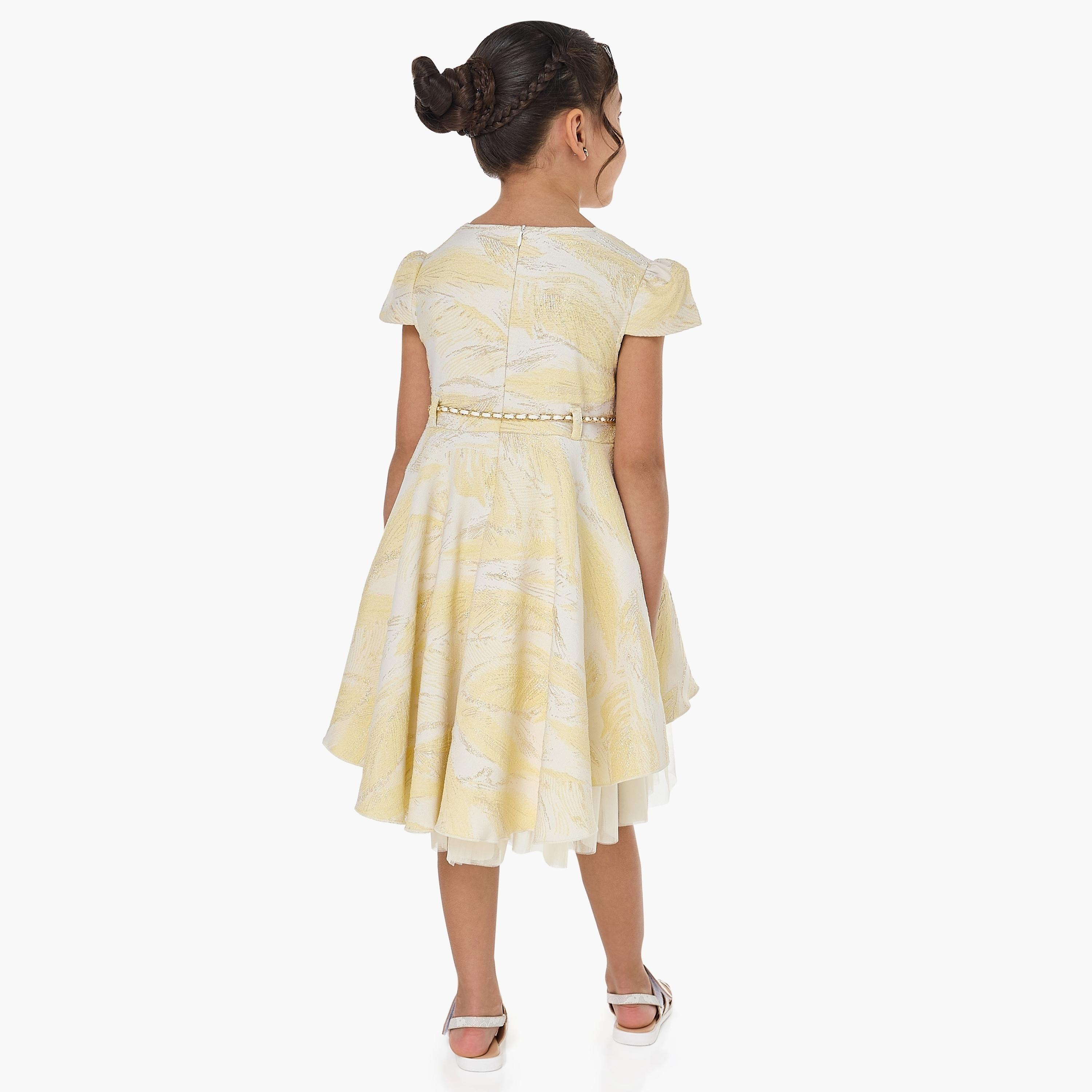 فستان بطبعات وأكمام كاب من فيكتور اند جين-girls-clothing-dressesandjumpsuits-image-4