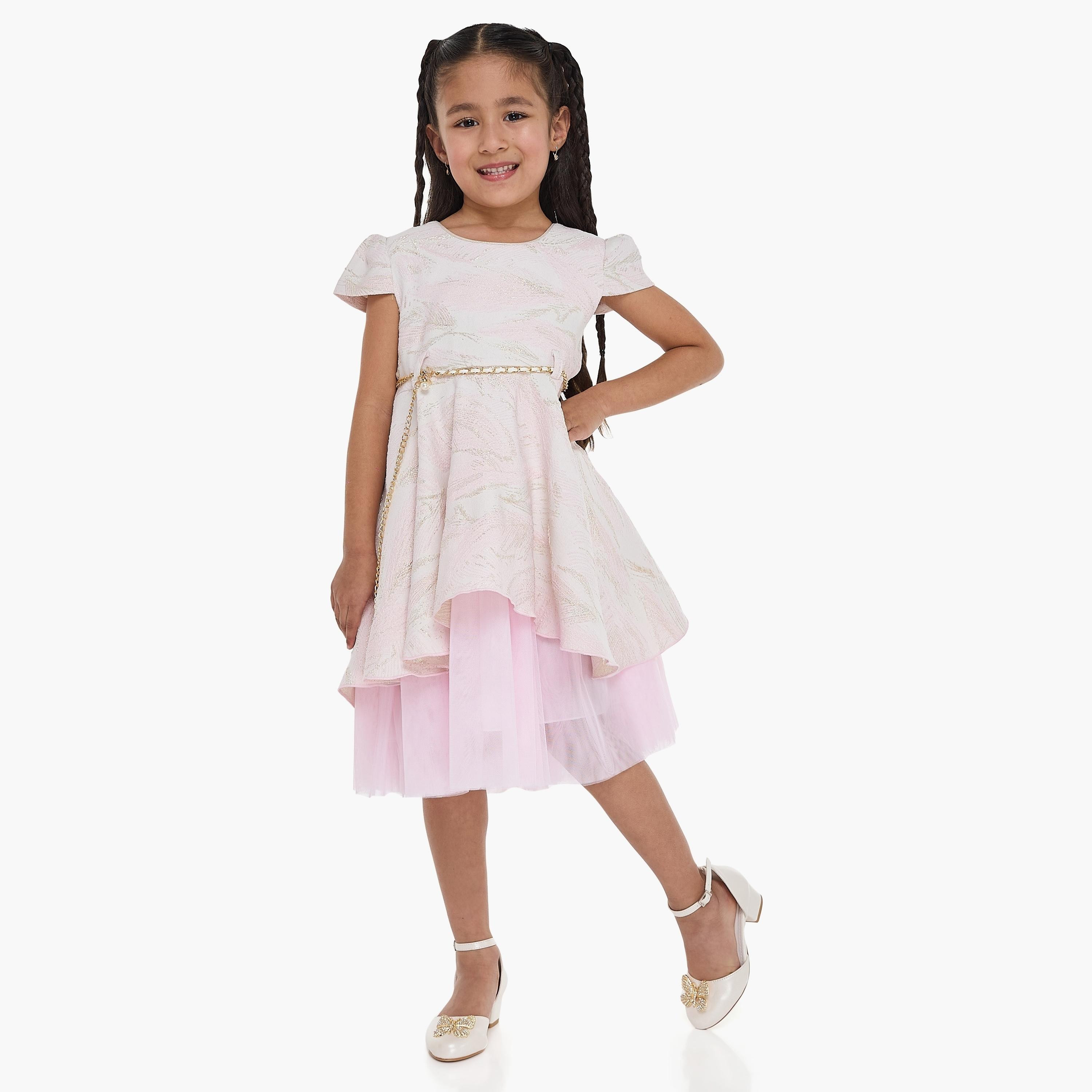 Victor and Jane Printed Cap Sleeves Dress-girls-clothing-dressesandjumpsuits-image-1