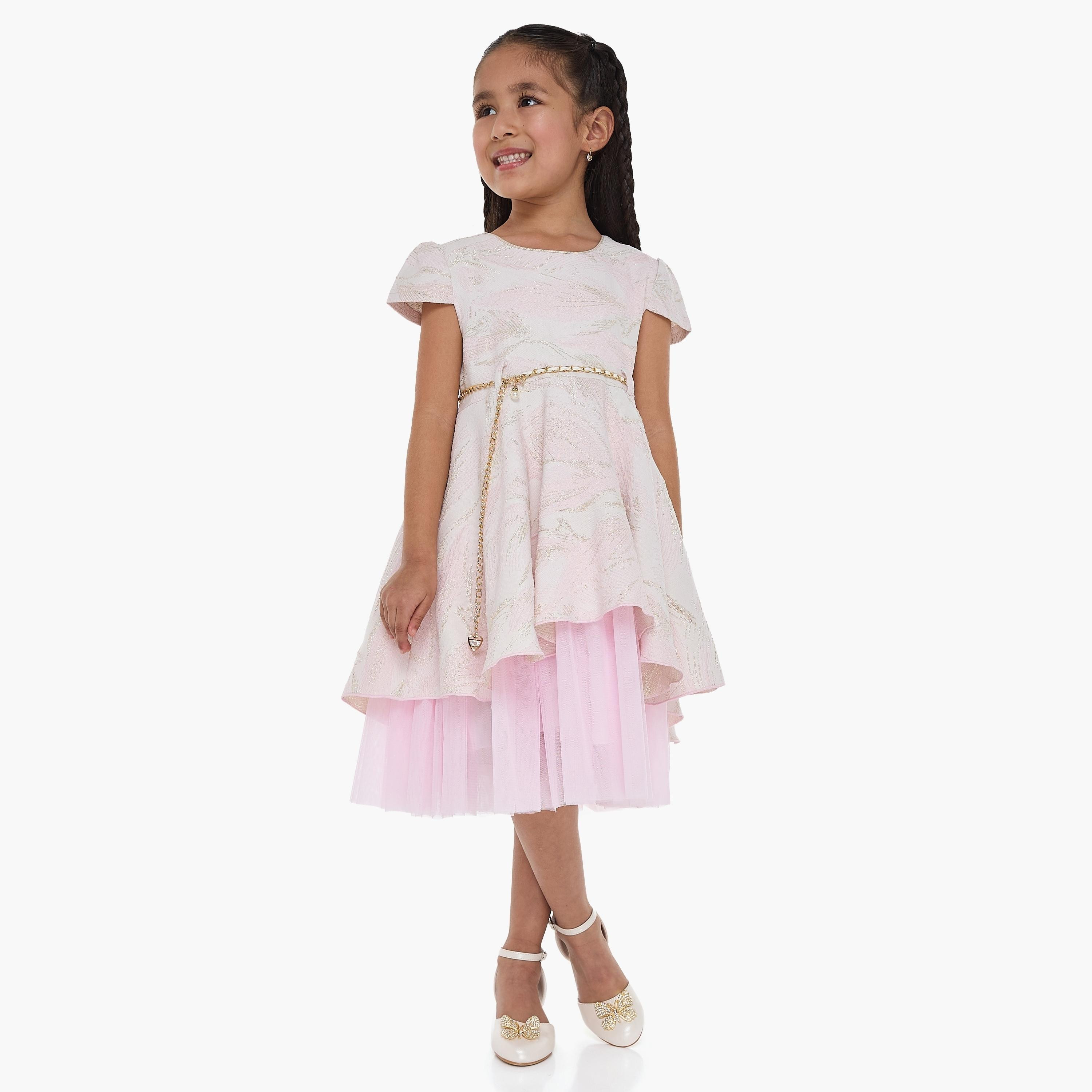 فستان بطبعات وأكمام كاب من فيكتور اند جين-girls-clothing-dressesandjumpsuits-image-2
