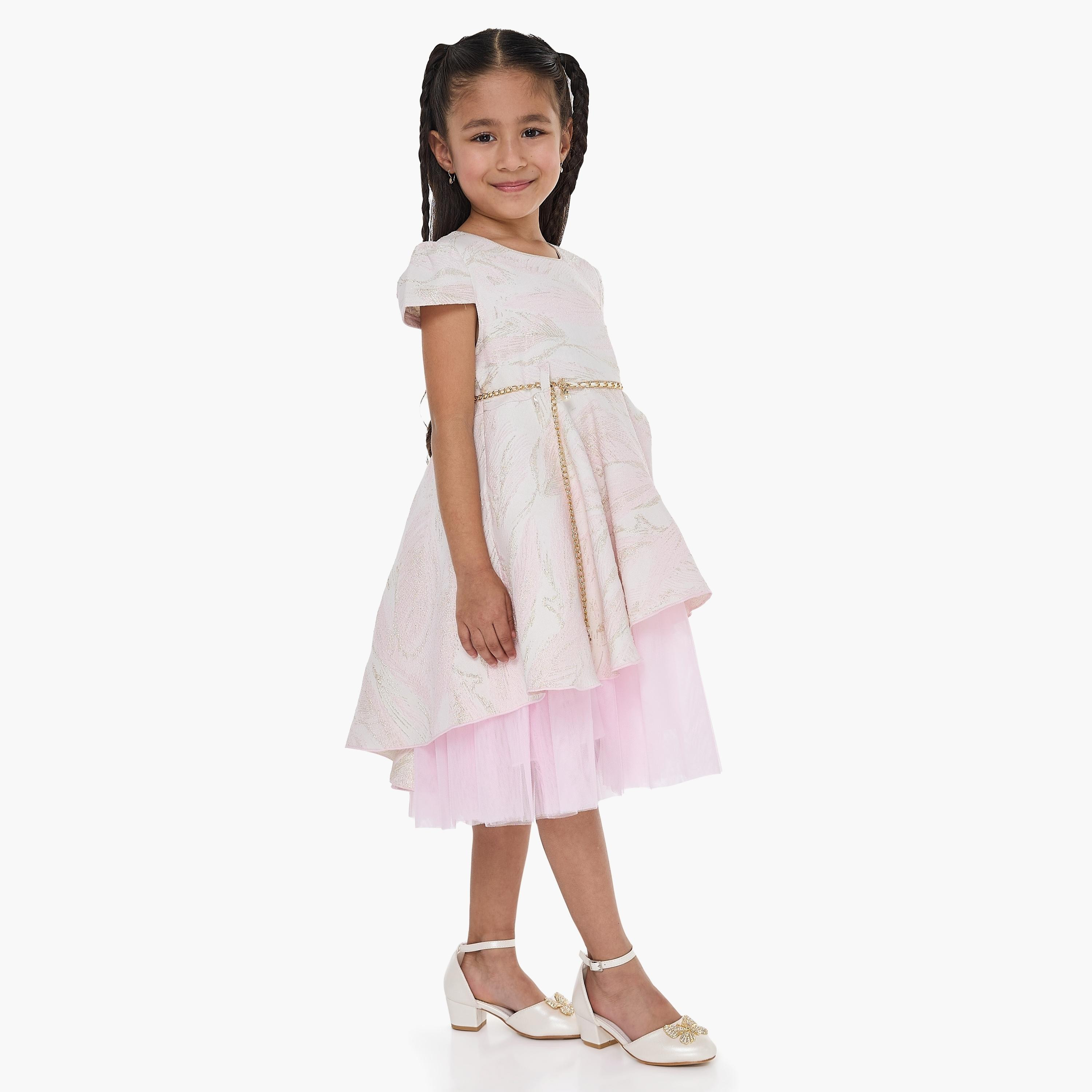 Victor and Jane Printed Cap Sleeves Dress-girls-clothing-dressesandjumpsuits-image-3