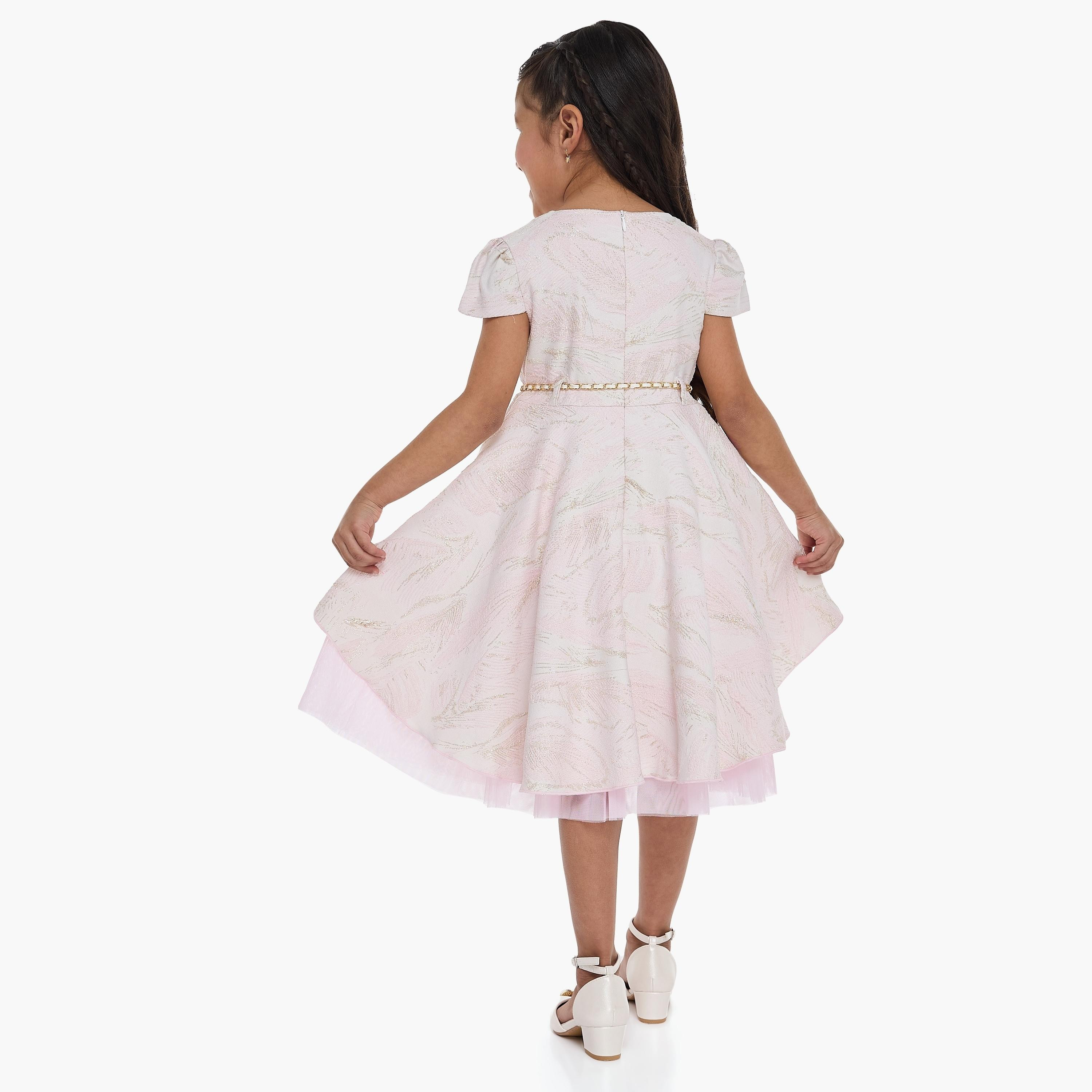 فستان بطبعات وأكمام كاب من فيكتور اند جين-girls-clothing-dressesandjumpsuits-image-4