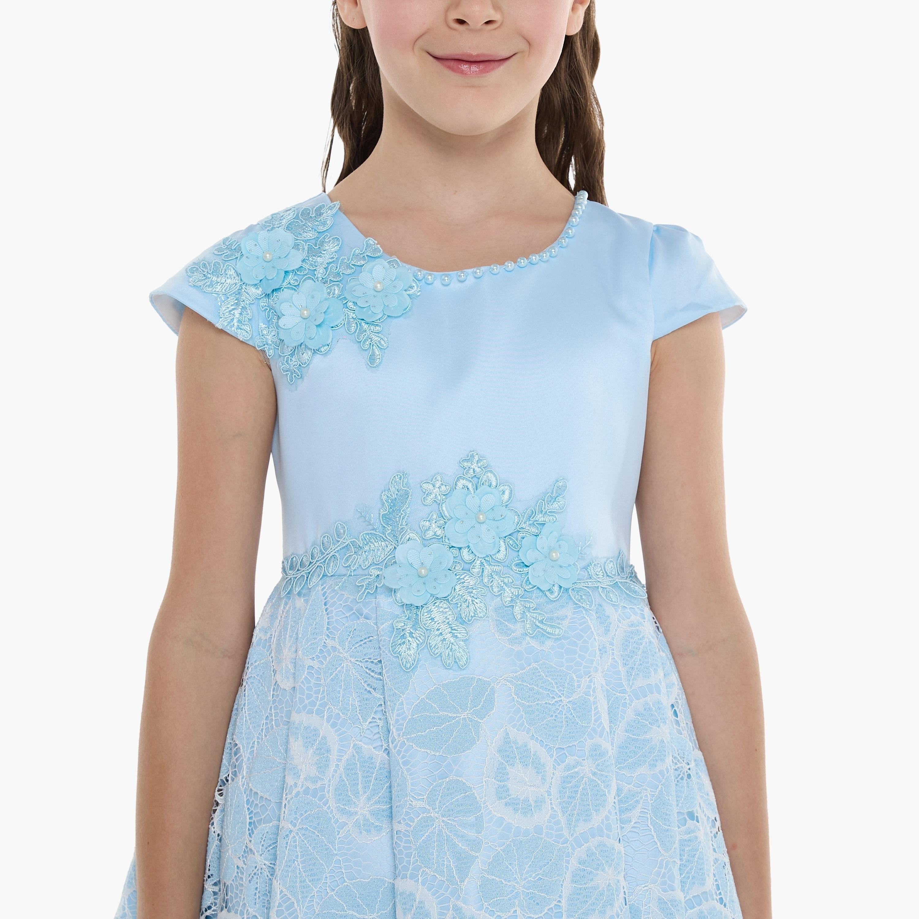 Victor and Jane Embroidered Cap Sleeves Dress-girls-clothing-dressesandjumpsuits-image-6