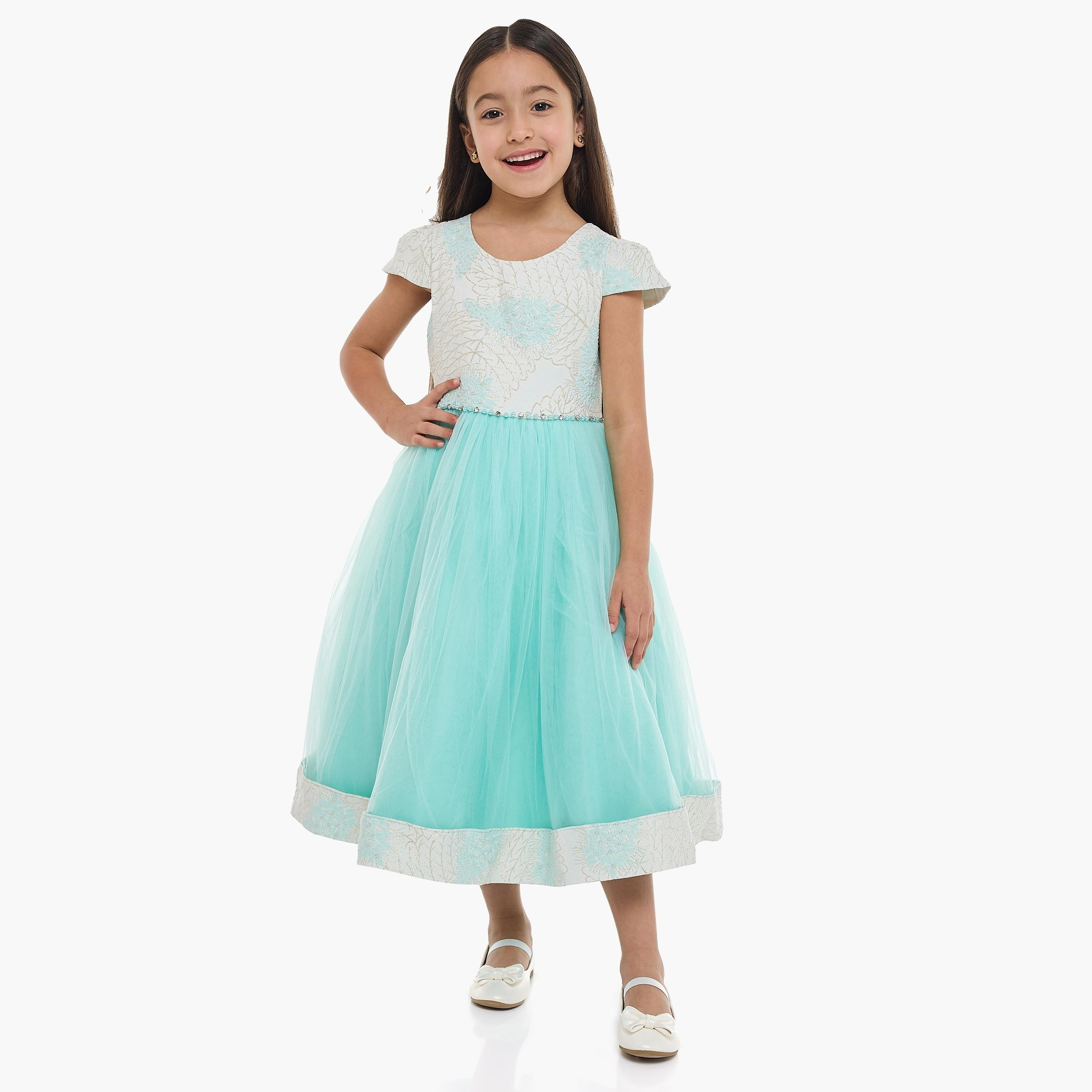 Victor and Jane Embroidered Cap Sleeves Dress-girls-clothing-dressesandjumpsuits-image-2