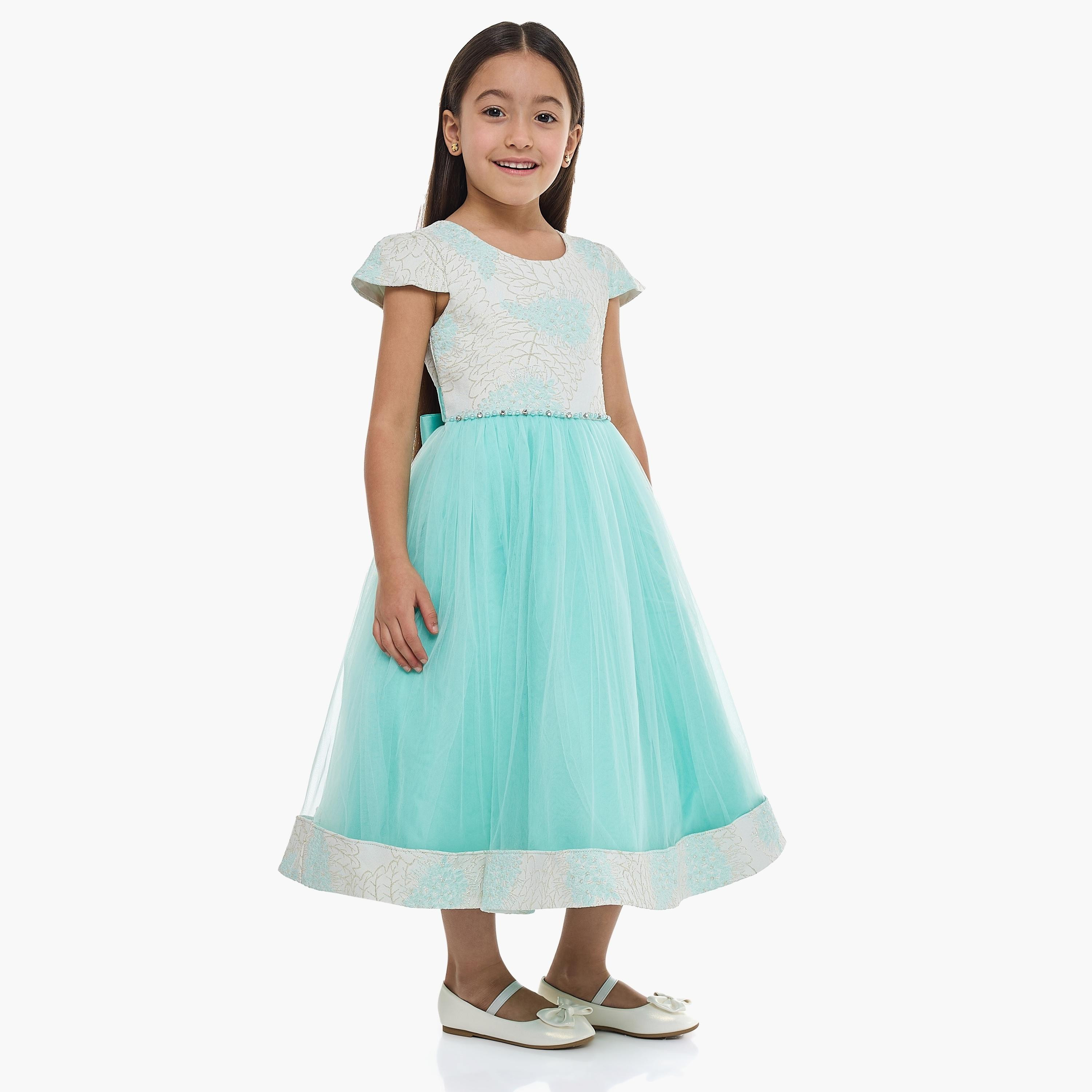 Victor and Jane Embroidered Cap Sleeves Dress-girls-clothing-dressesandjumpsuits-image-3