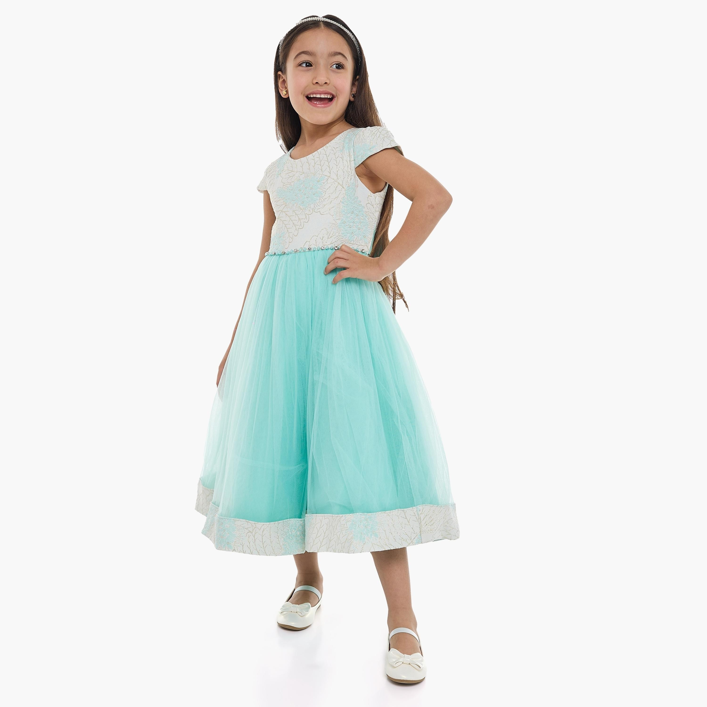 Victor and Jane Embroidered Cap Sleeves Dress-girls-clothing-dressesandjumpsuits-image-4