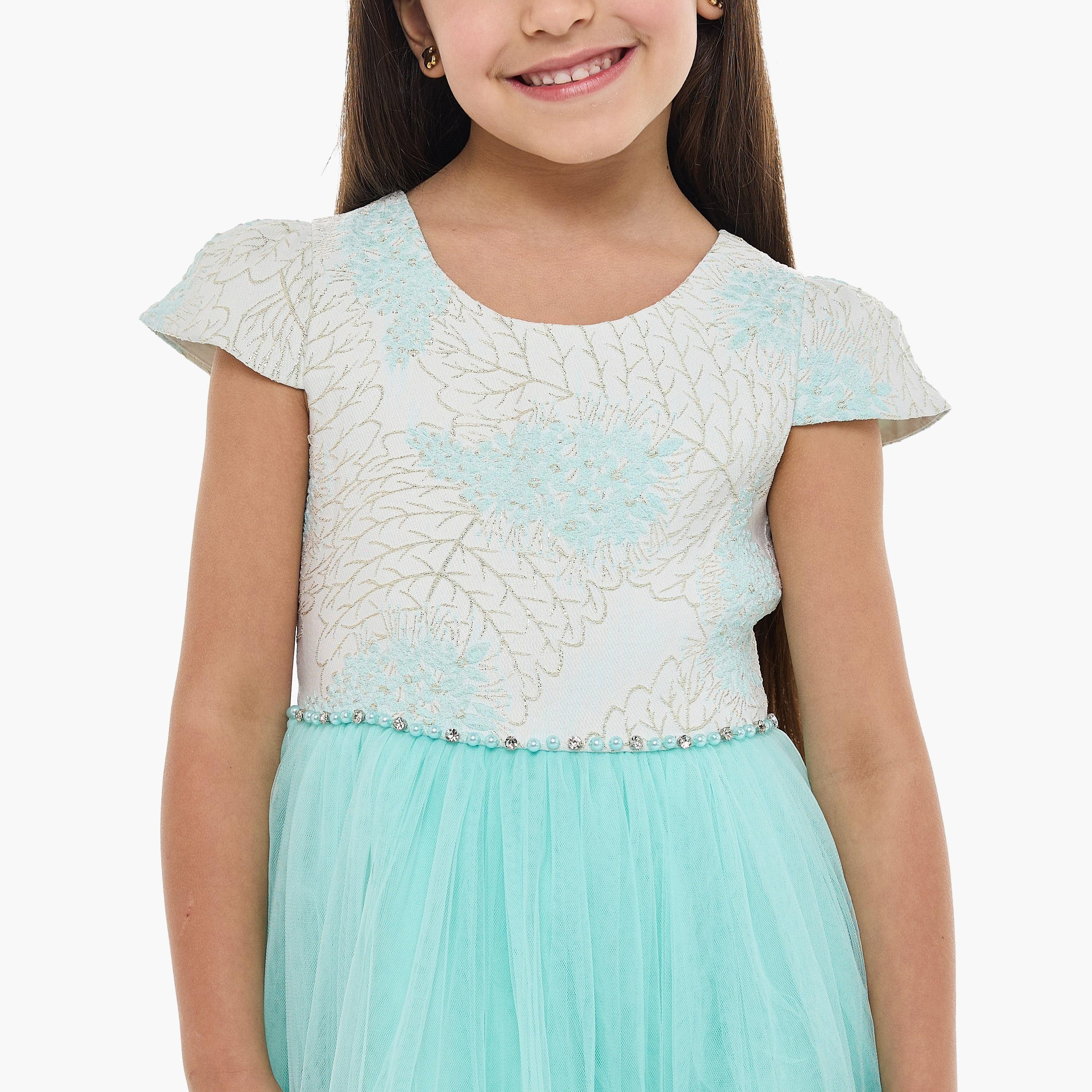 Victor and Jane Embroidered Cap Sleeves Dress-girls-clothing-dressesandjumpsuits-image-6