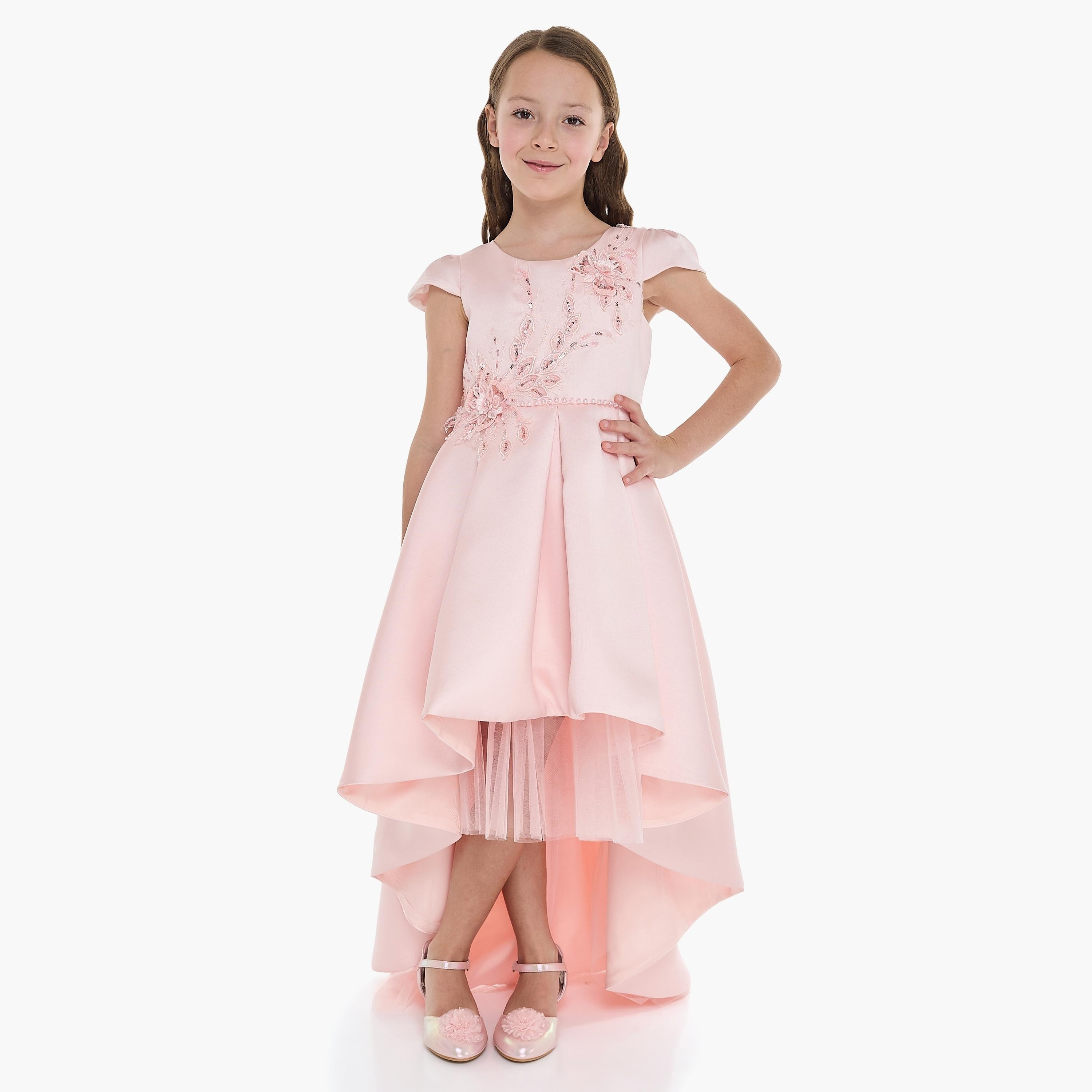 Victor and Jane Embroidered Cap Sleeves Dress-girls-clothing-dressesandjumpsuits-image-2