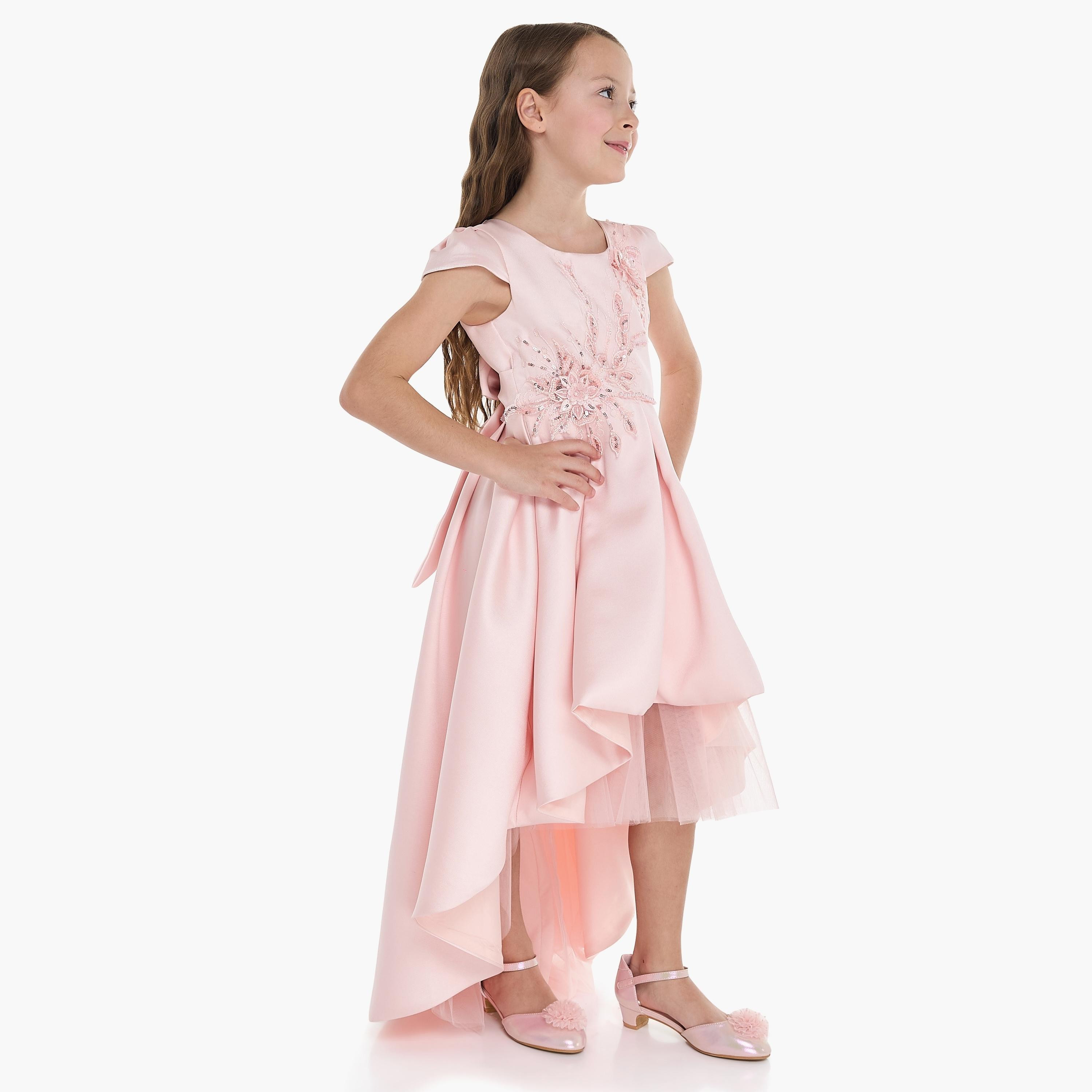 Victor and Jane Embroidered Cap Sleeves Dress-girls-clothing-dressesandjumpsuits-image-4