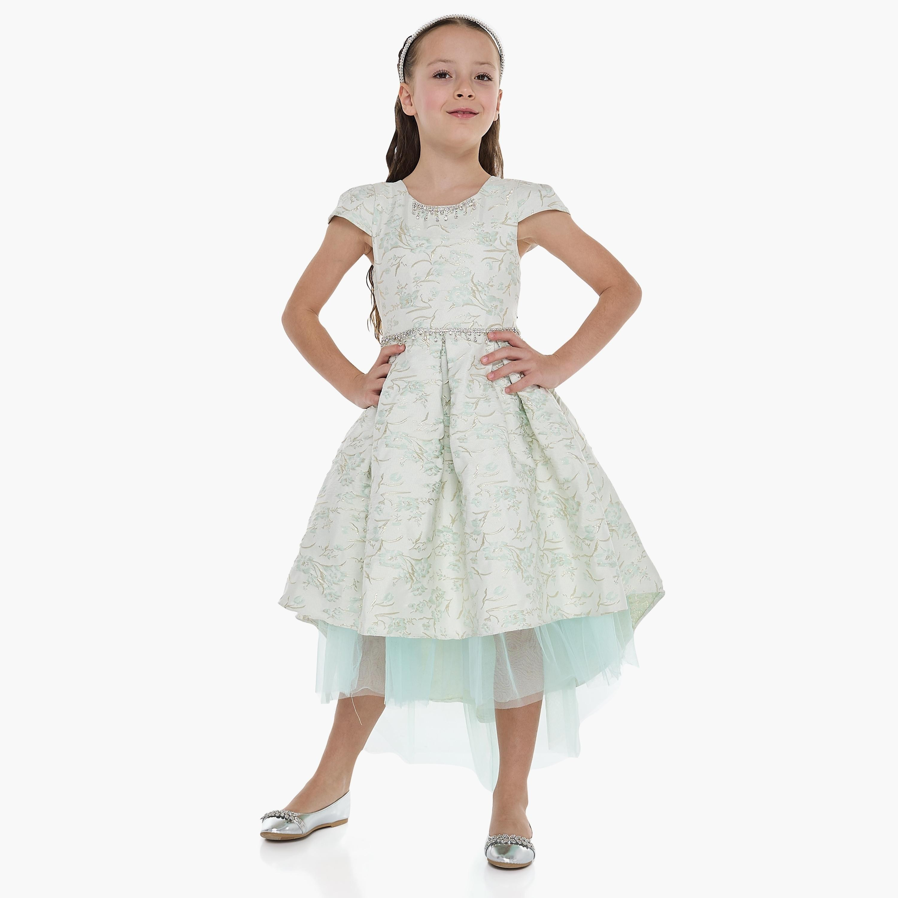 فستان مزين بأكمام كاب من فيكتور اند جين-girls-clothing-dressesandjumpsuits-image-2