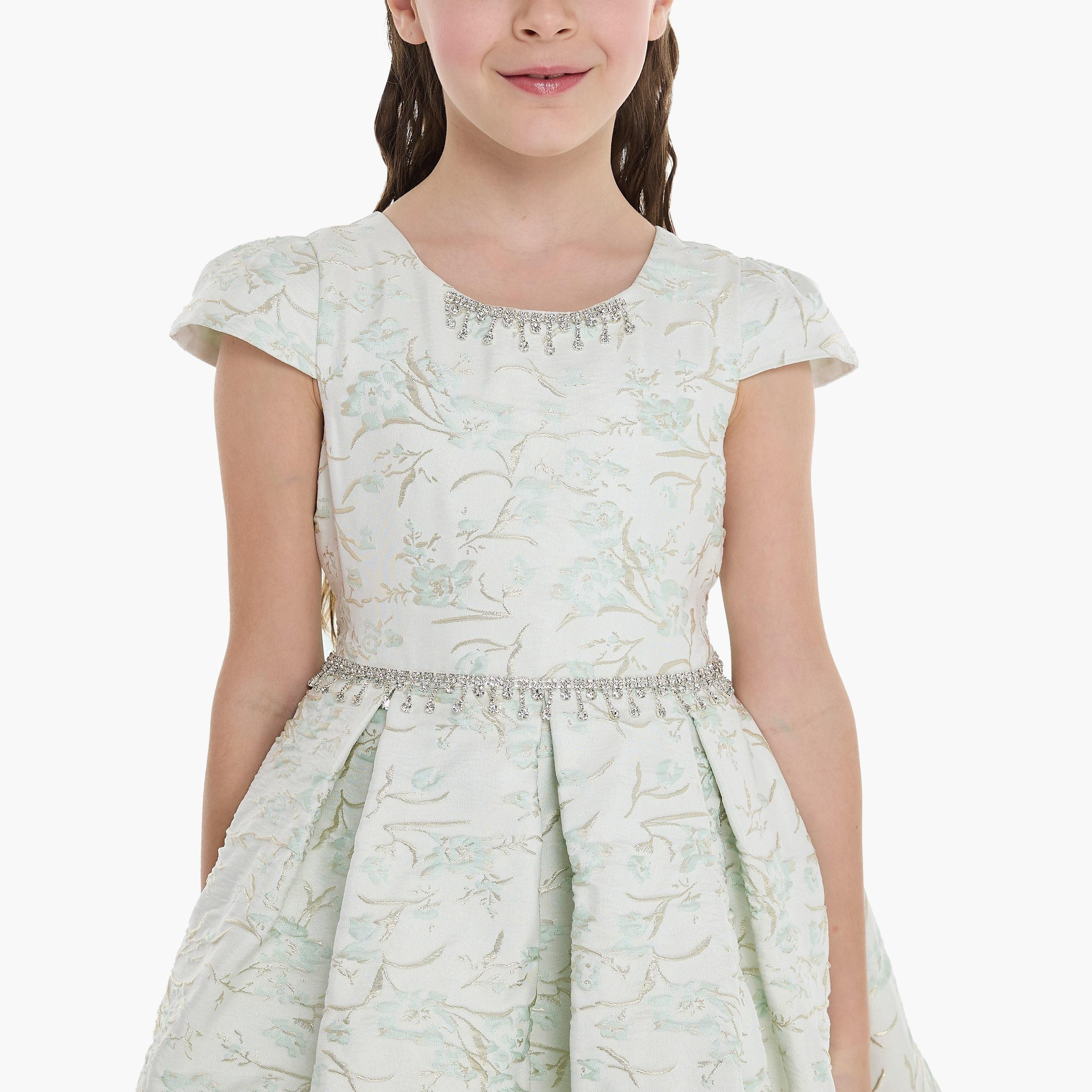 فستان مزين بأكمام كاب من فيكتور اند جين-girls-clothing-dressesandjumpsuits-image-5