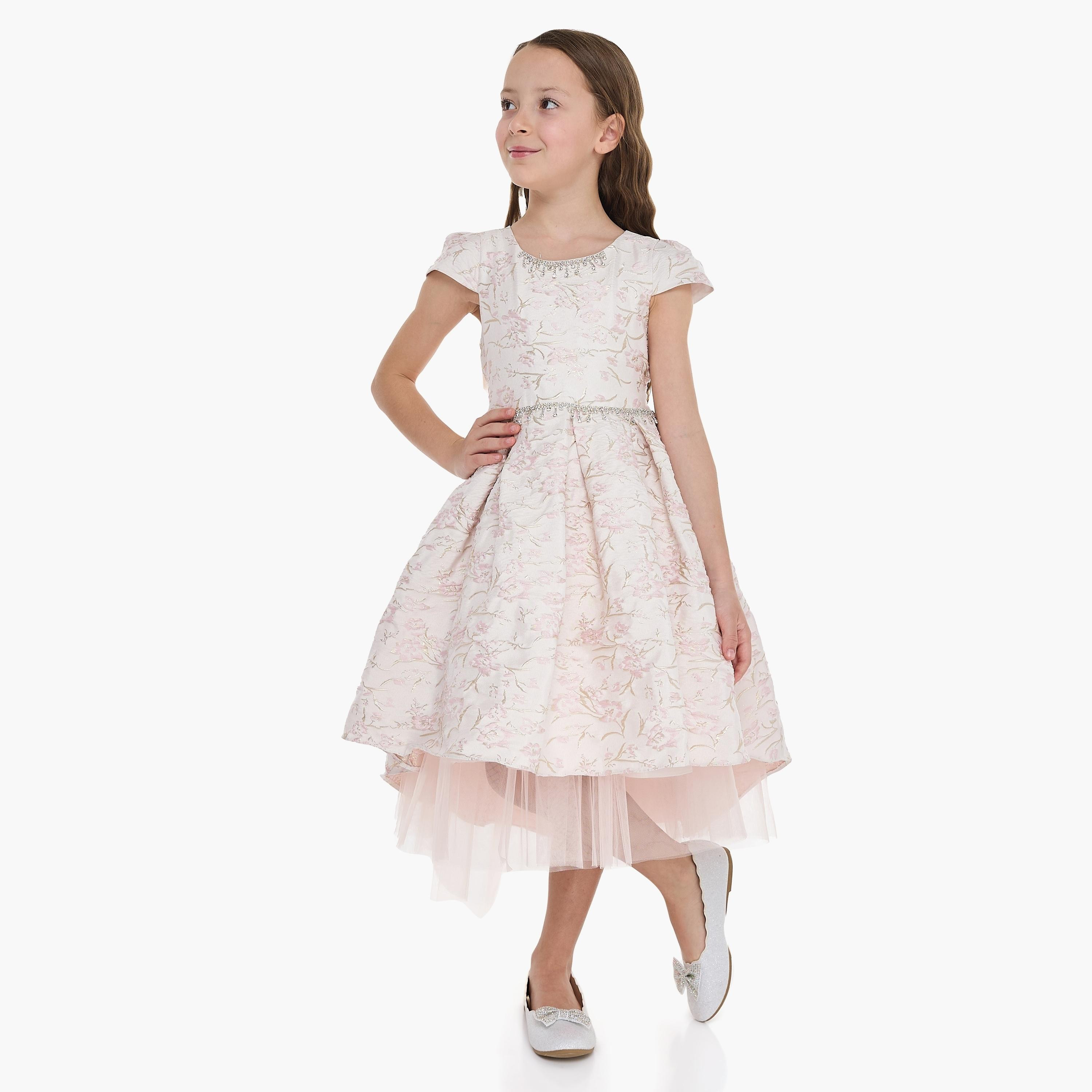 فستان مزين بأكمام كاب من فيكتور اند جين-girls-clothing-dressesandjumpsuits-image-2