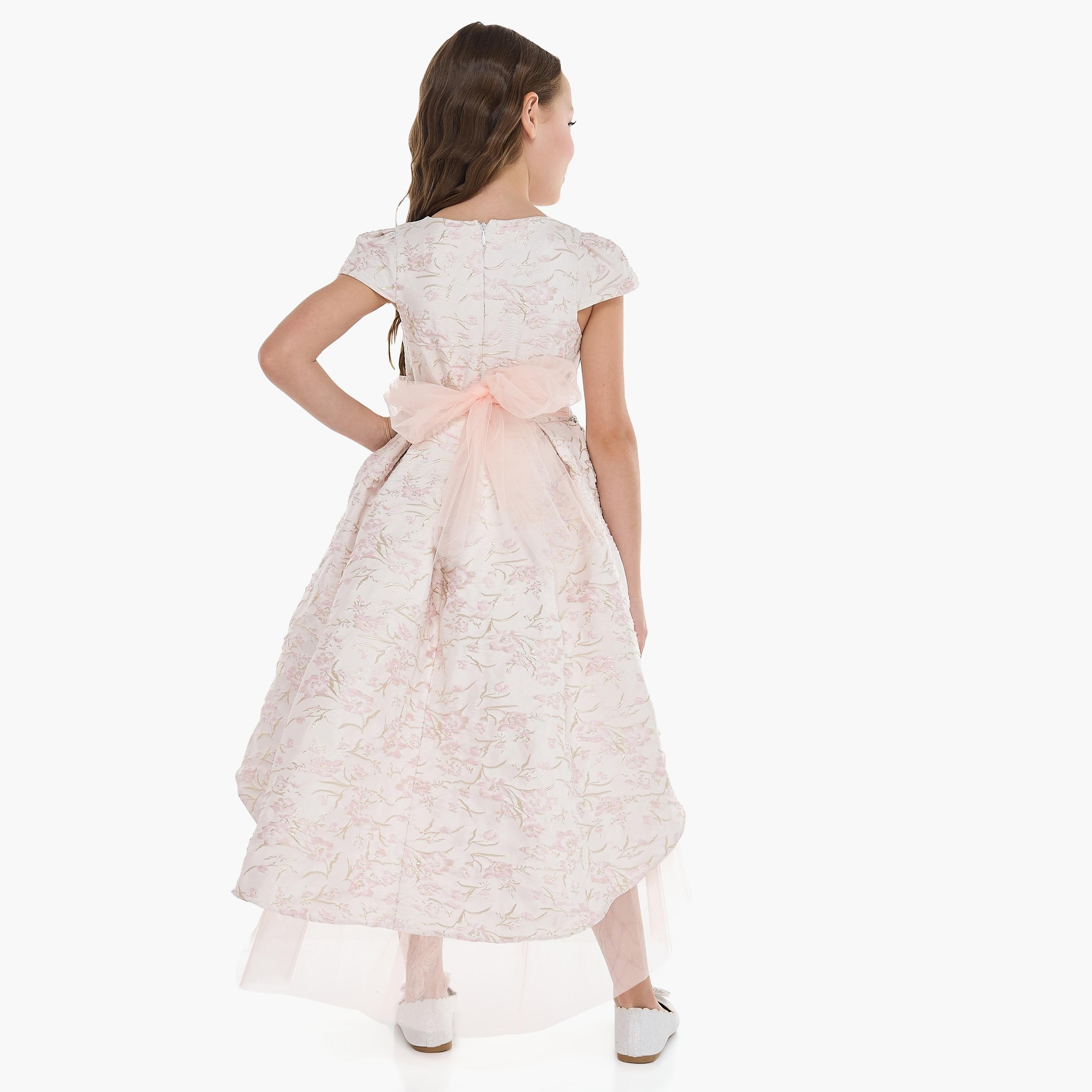 فستان مزين بأكمام كاب من فيكتور اند جين-girls-clothing-dressesandjumpsuits-image-4