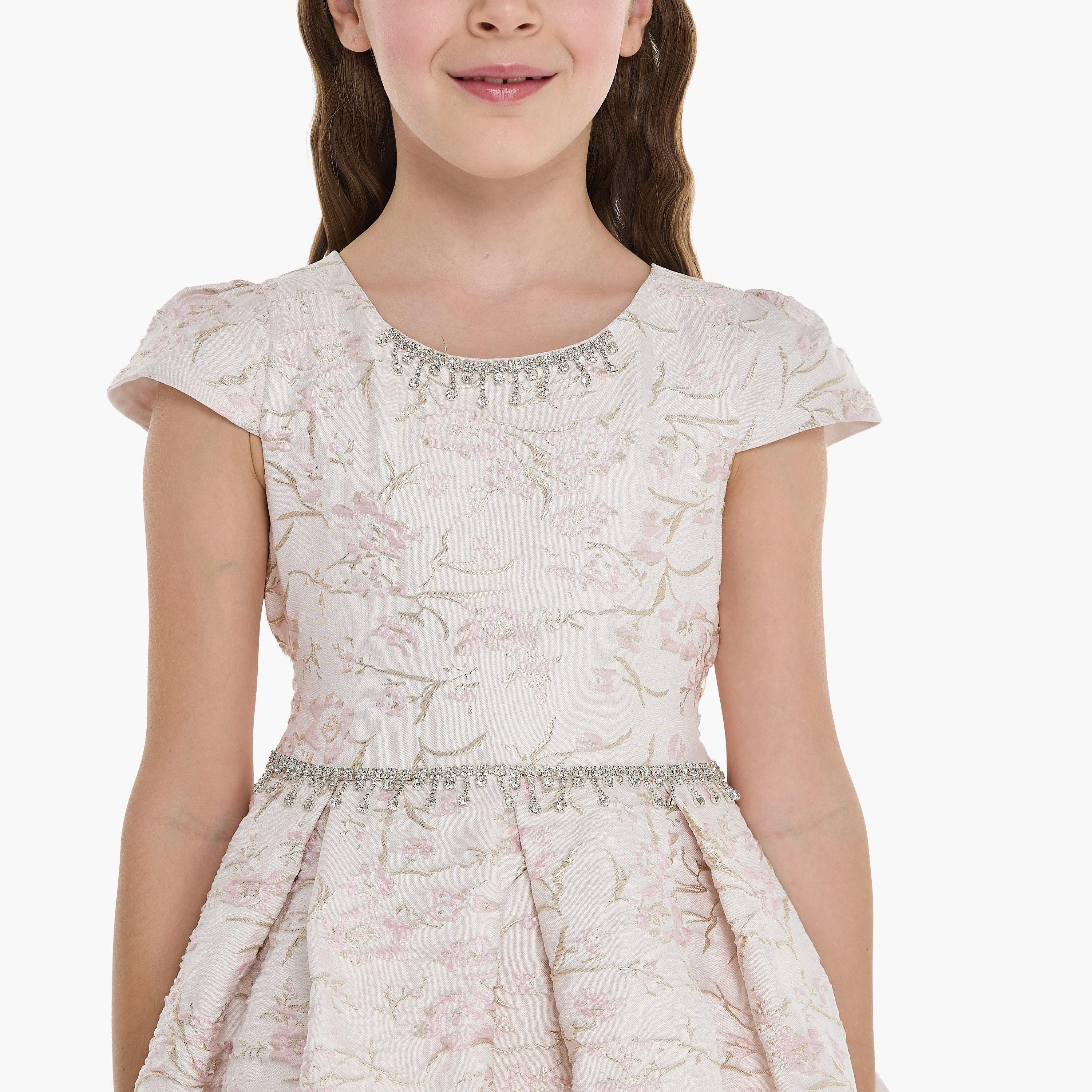 فستان مزين بأكمام كاب من فيكتور اند جين-girls-clothing-dressesandjumpsuits-image-5