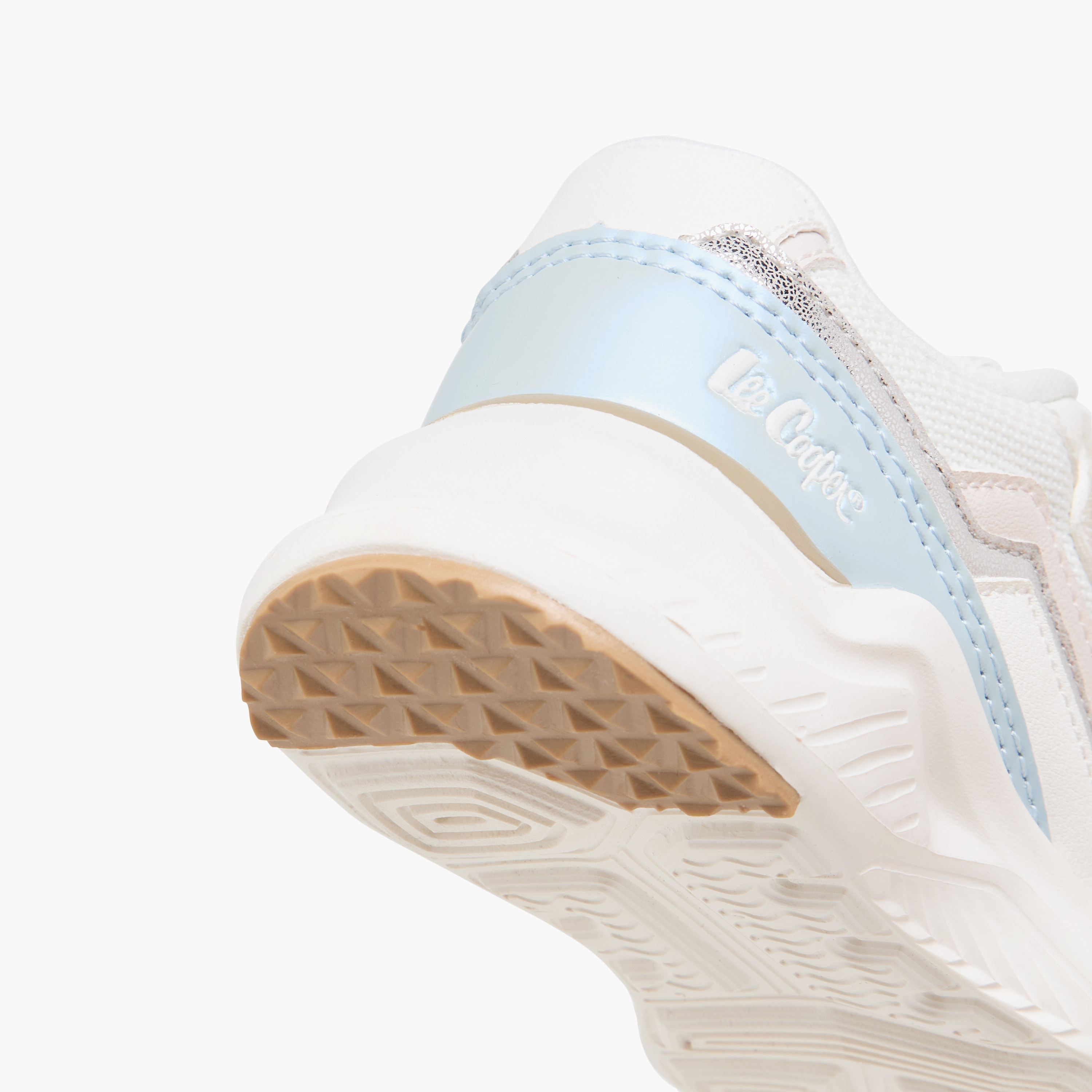 Lee Cooper Girls' Colourblock Sneakers with Hook and Loop Closure-girls-shoes-sneakers-image-5