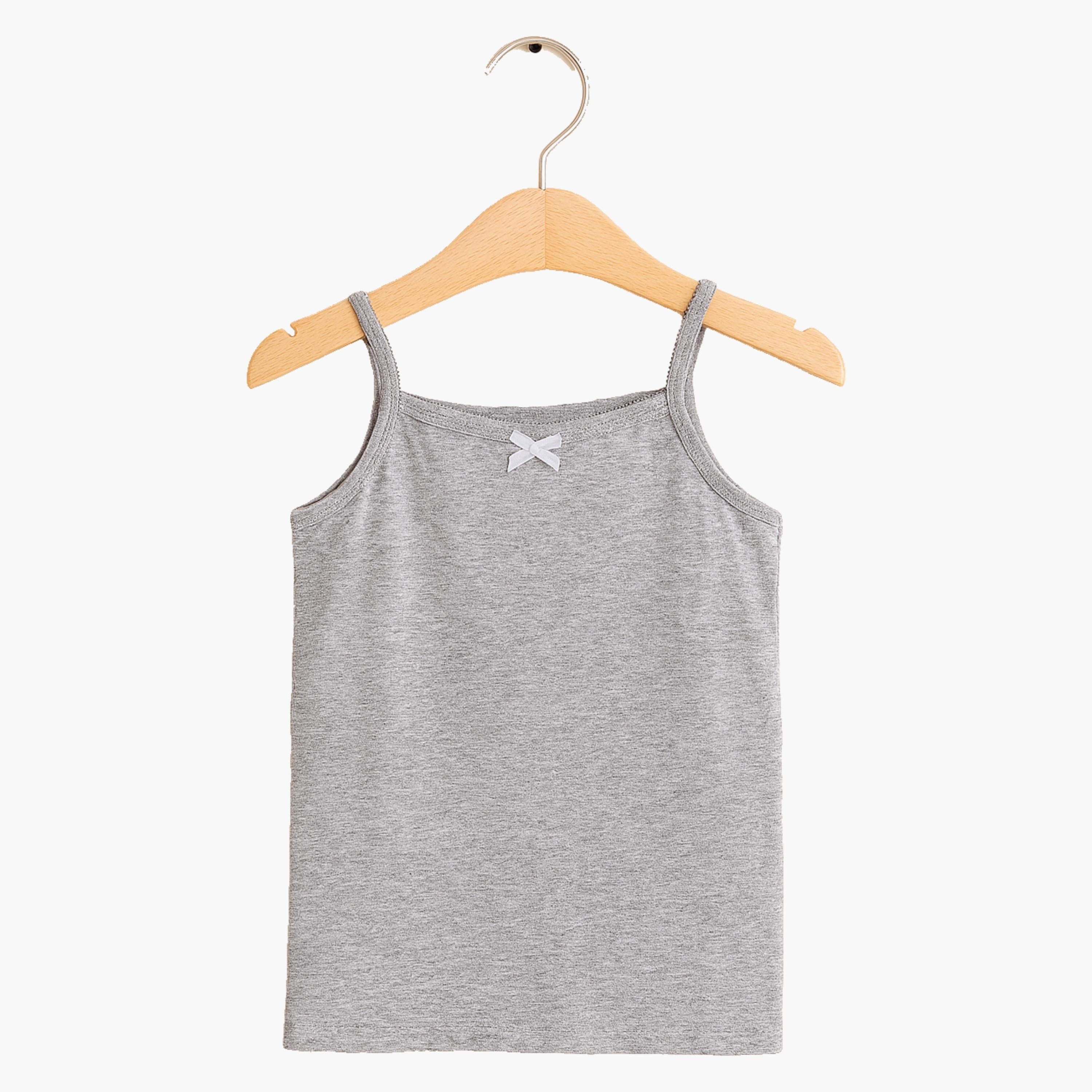 Victor and Jane 3-Piece Cotton Comfort Fit Camisoles-girls-clothing-innerwear-vests-image-2