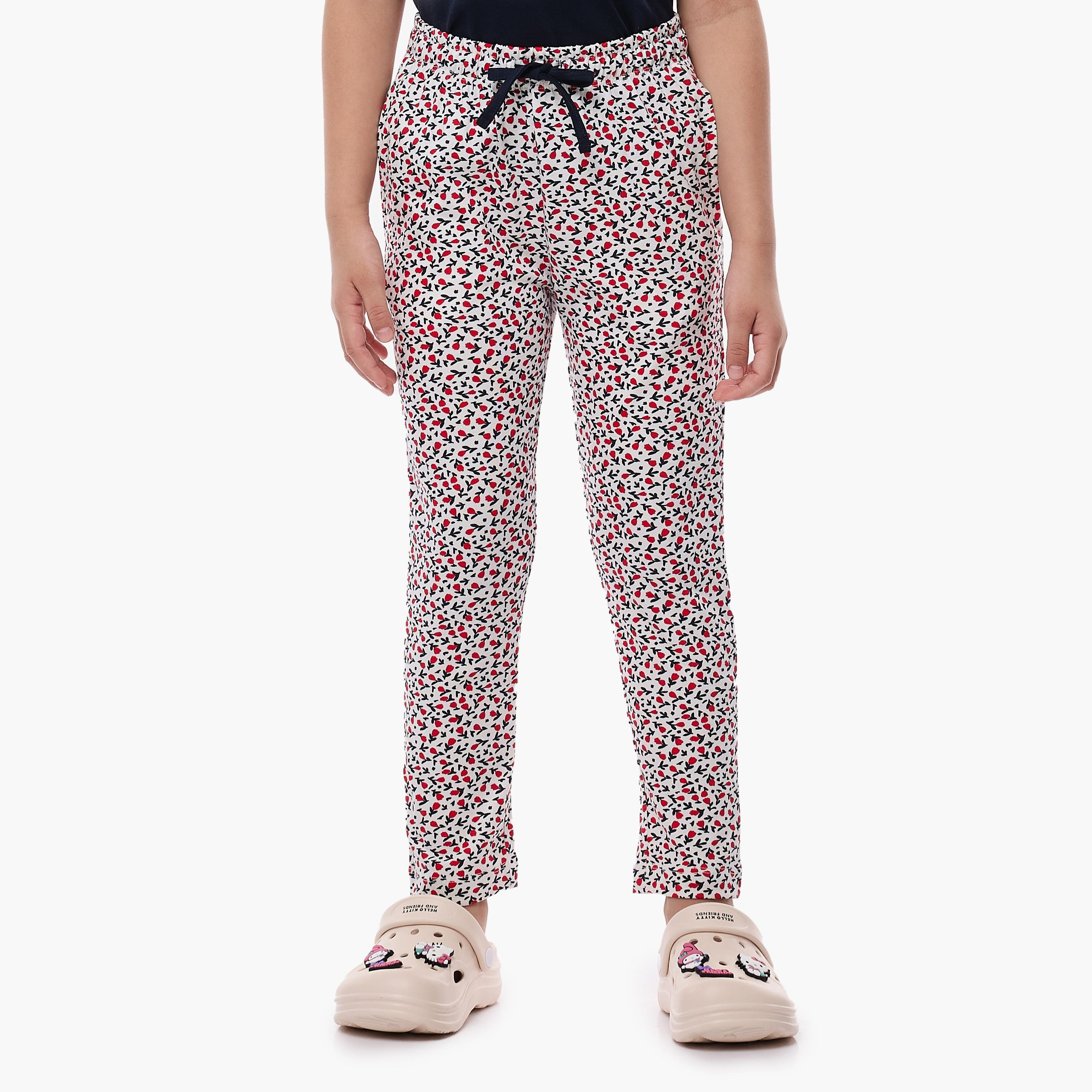 Victor and Jane 2-Piece Printed Cap Sleeves T-Shirt with Pyjama-girls-clothing-nightwear-image-3