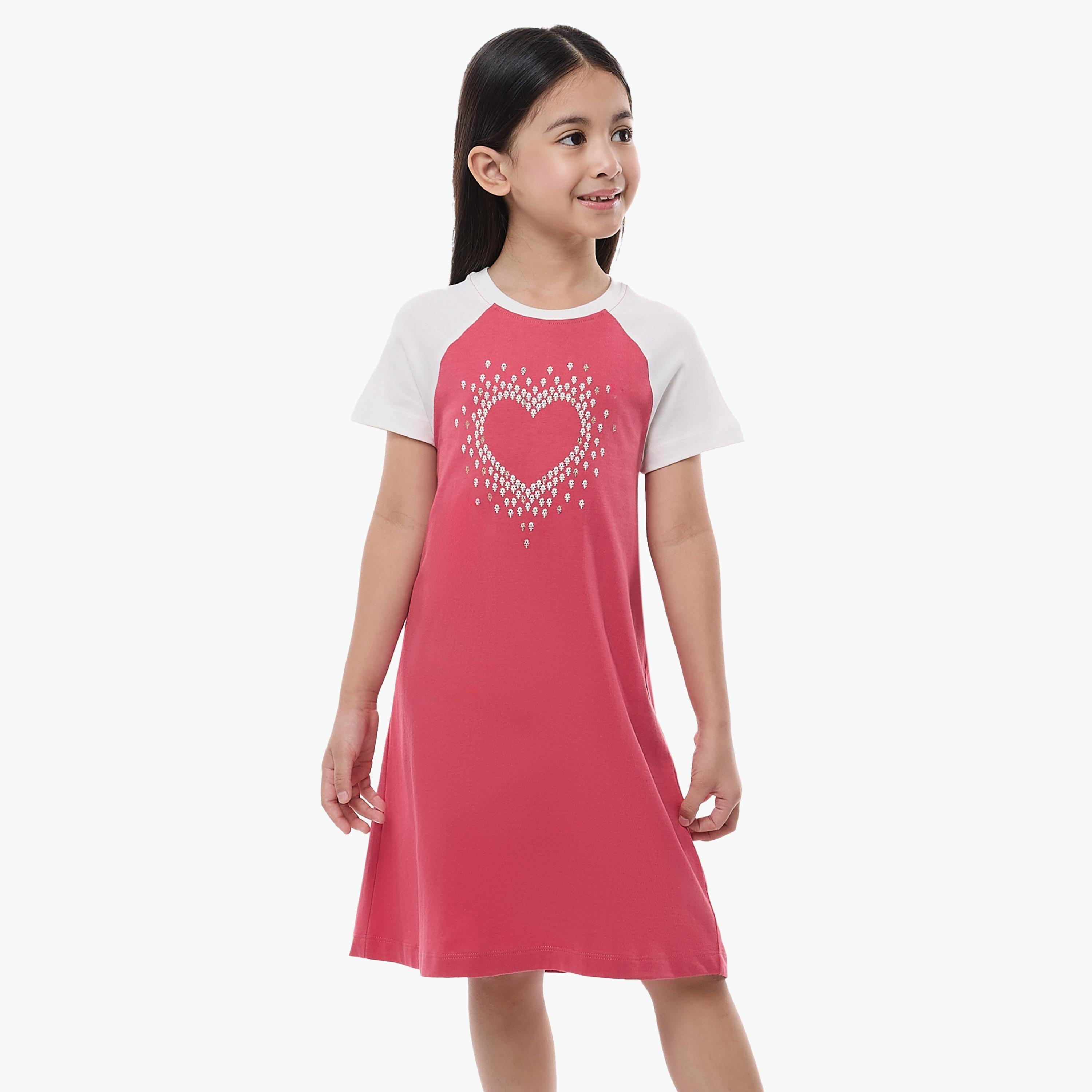 Victor and Jane Printed Short Sleeves Dress-baby-girls-clothing-nightwear-pyjamasets-image-4