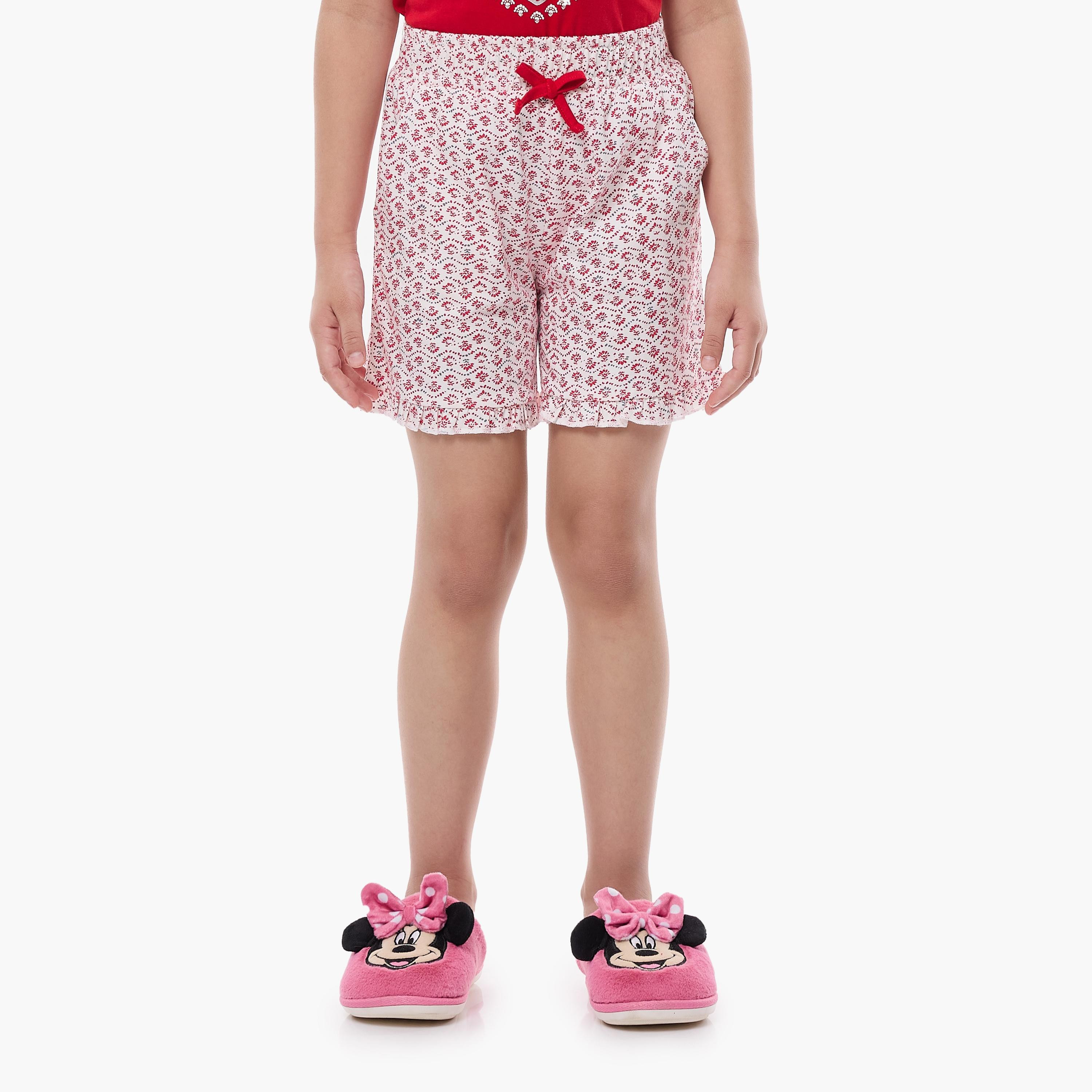 Victor and Jane 2-Piece Printed Short Sleeves T-Shirt with Shorts-girls-clothing-nightwear-image-4