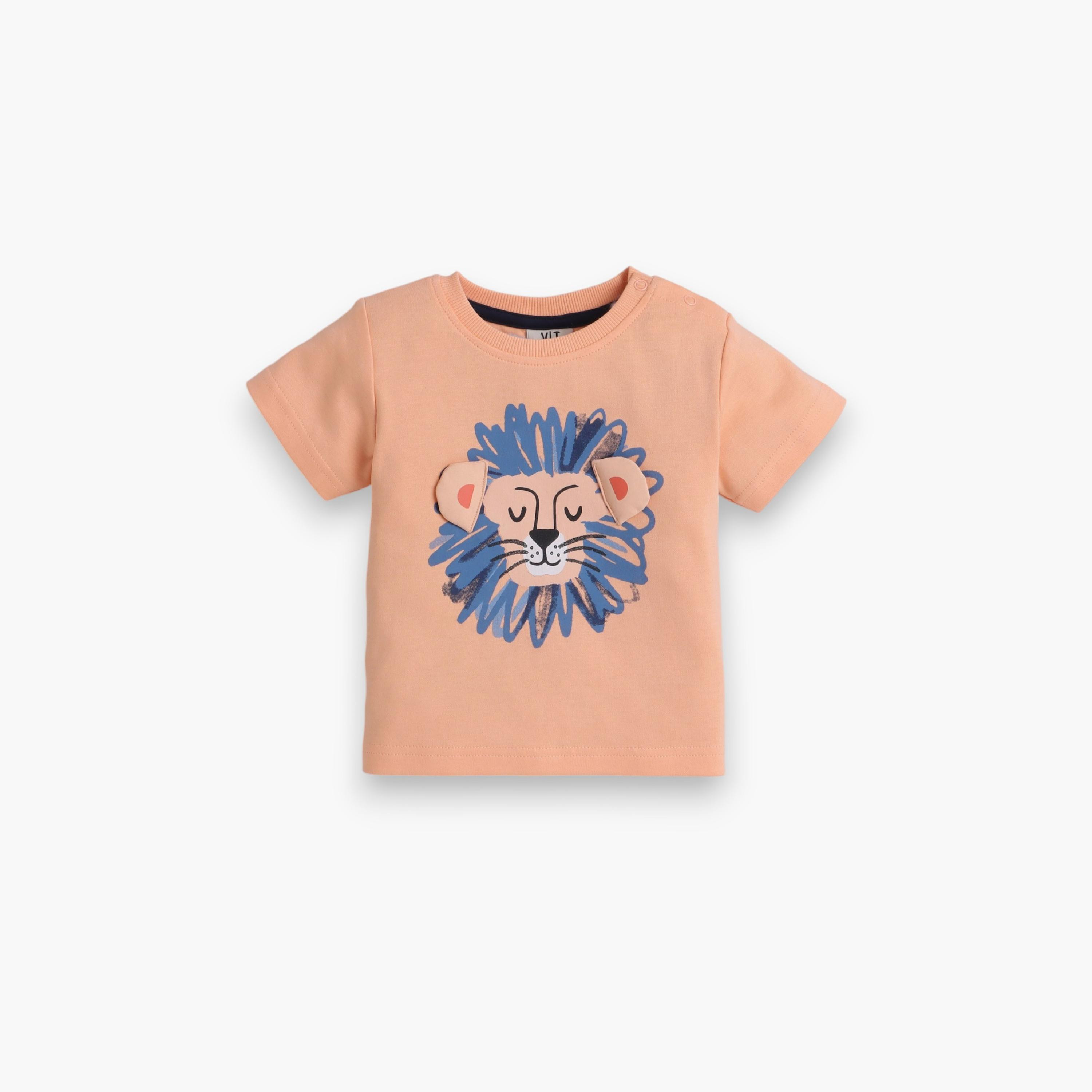 Victor and Jane 2-Piece Printed Short Sleeves T-Shirt with Shorts-baby-boys-clothing-setsandcoords-image-2