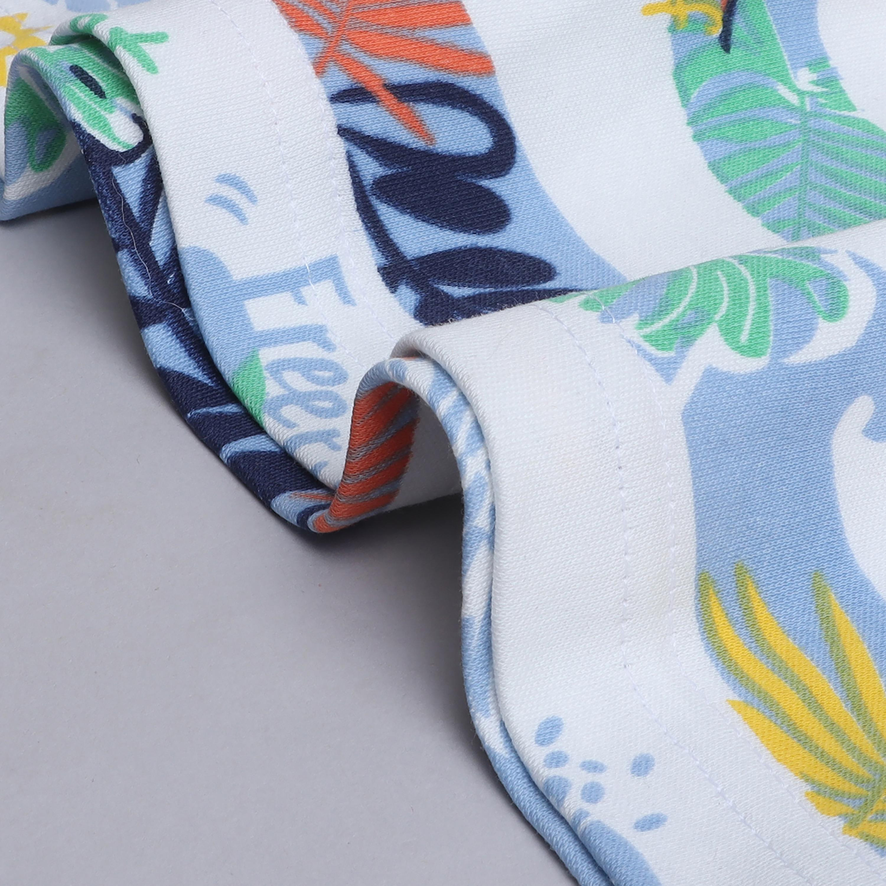 تي شيرت مخطط بأكمام قصيرة مع شورت من قطعتين من فيكتور اند جين-baby-boys-clothing-setsandcoords-image-5