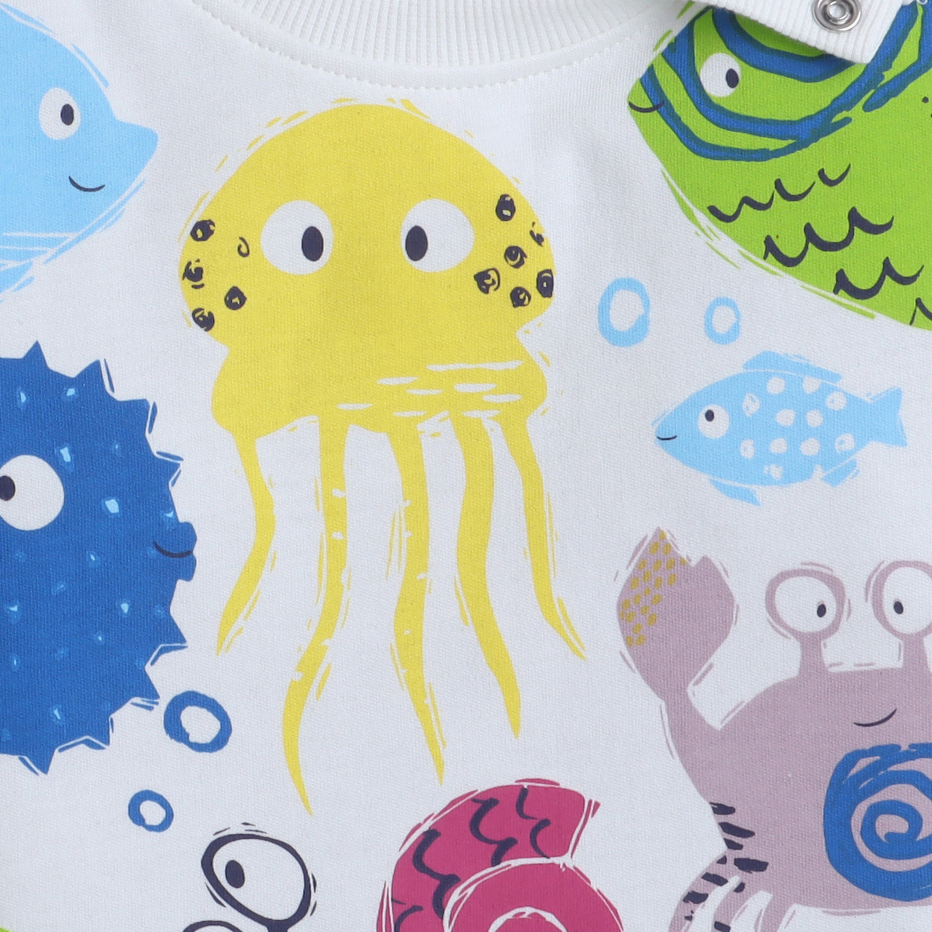 Victor and Jane Printed T-Shirt & Shorts Set - Multicolour-baby-boys-clothing-setsandcoords-image-4