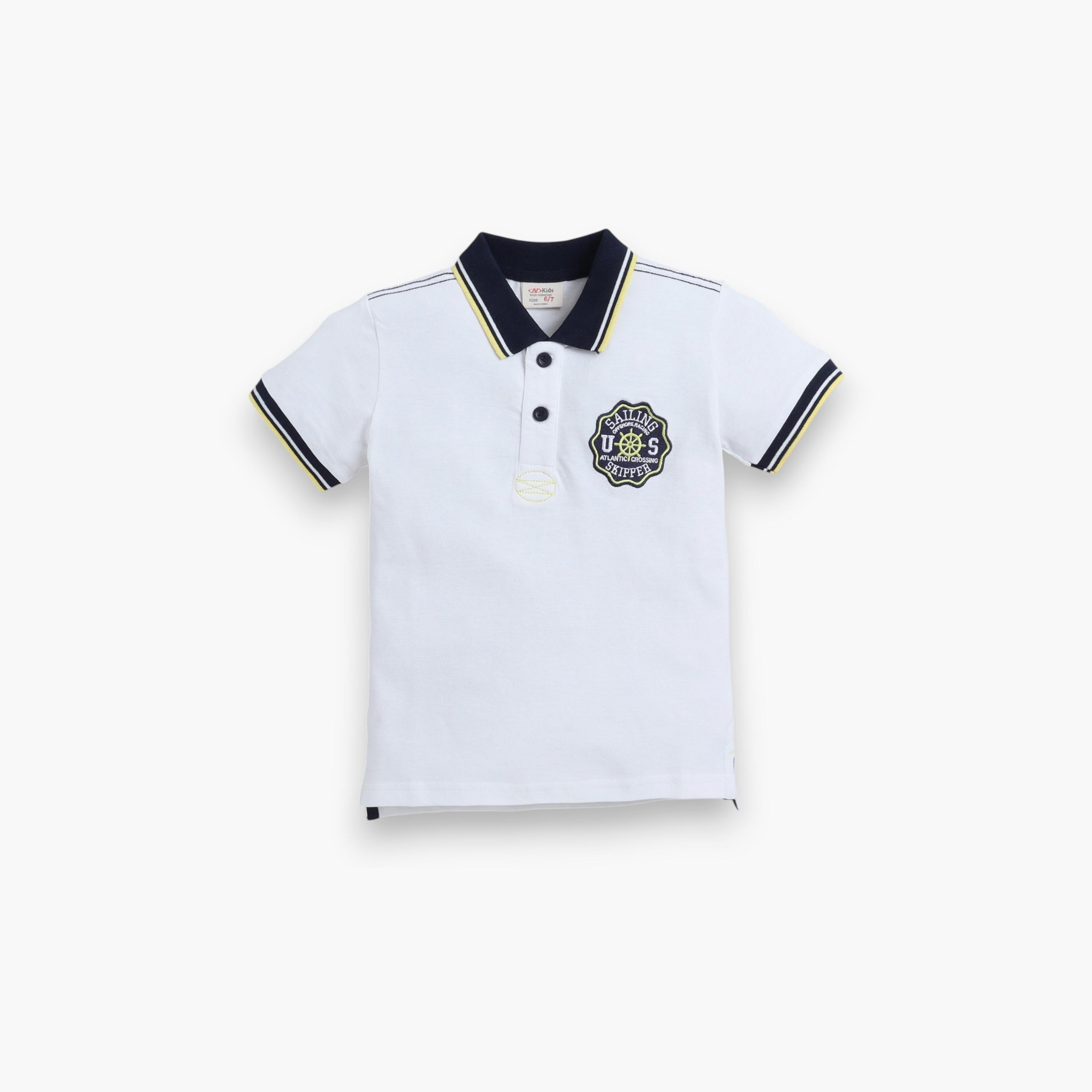 Victor and Jane Solid Short Sleeves Polo T-Shirt-boys-clothing-tshirtsandpolos-image-2