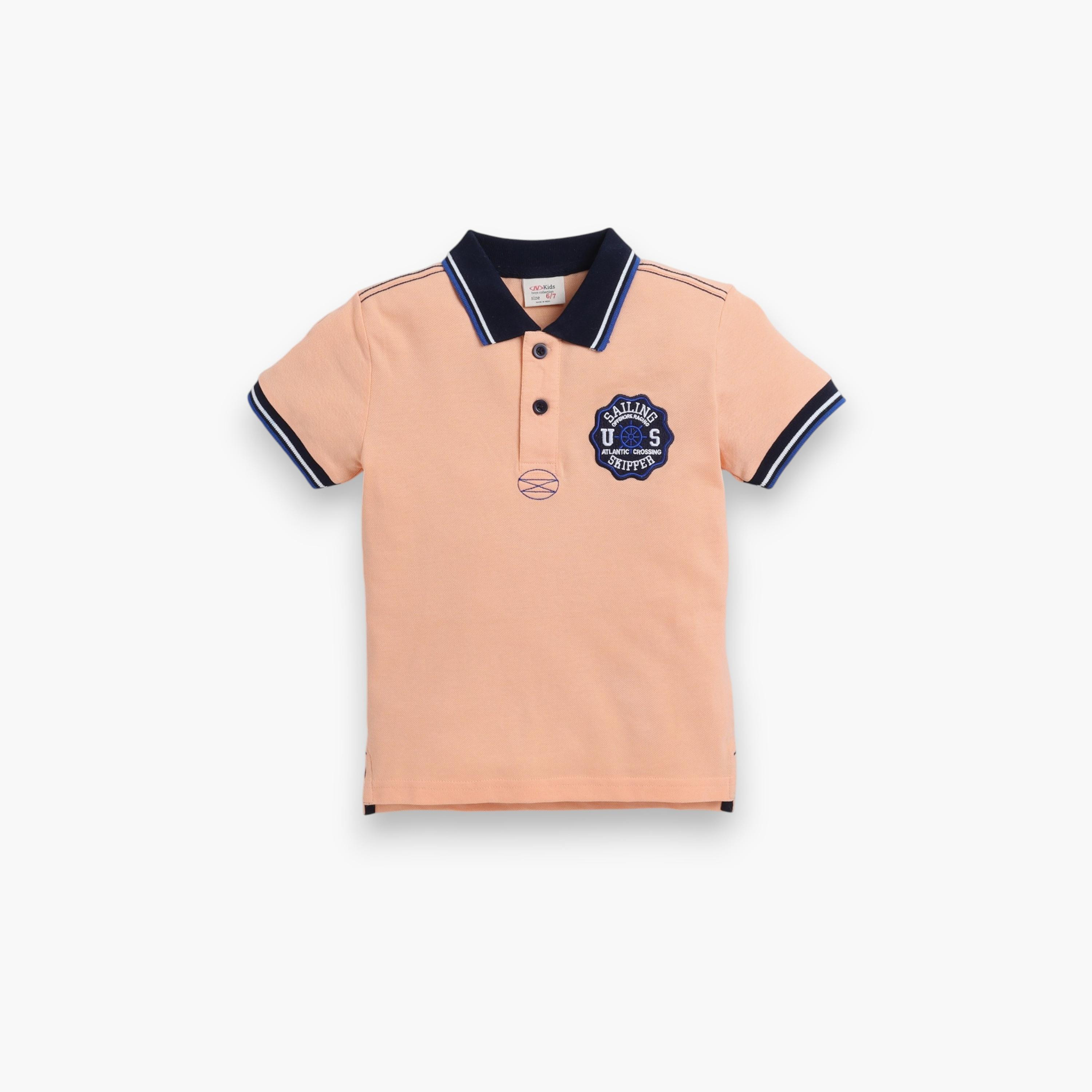 Victor and Jane Solid Short Sleeves Polo T-Shirt-boys-clothing-tshirtsandpolos-image-1