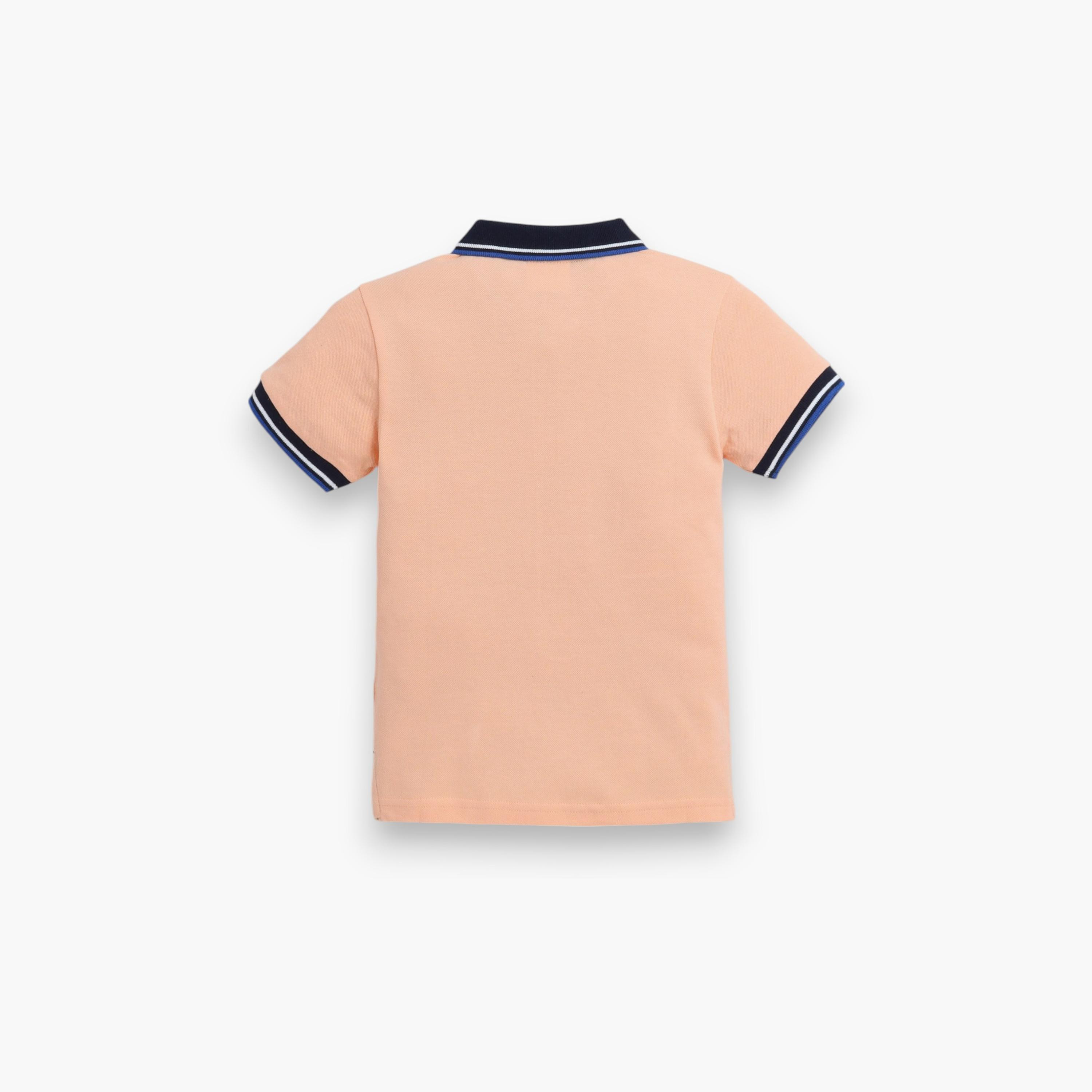 تي شيرت بولو سادة بأكمام قصيرة من فيكتور اند جين-boys-clothing-tshirtsandpolos-image-3